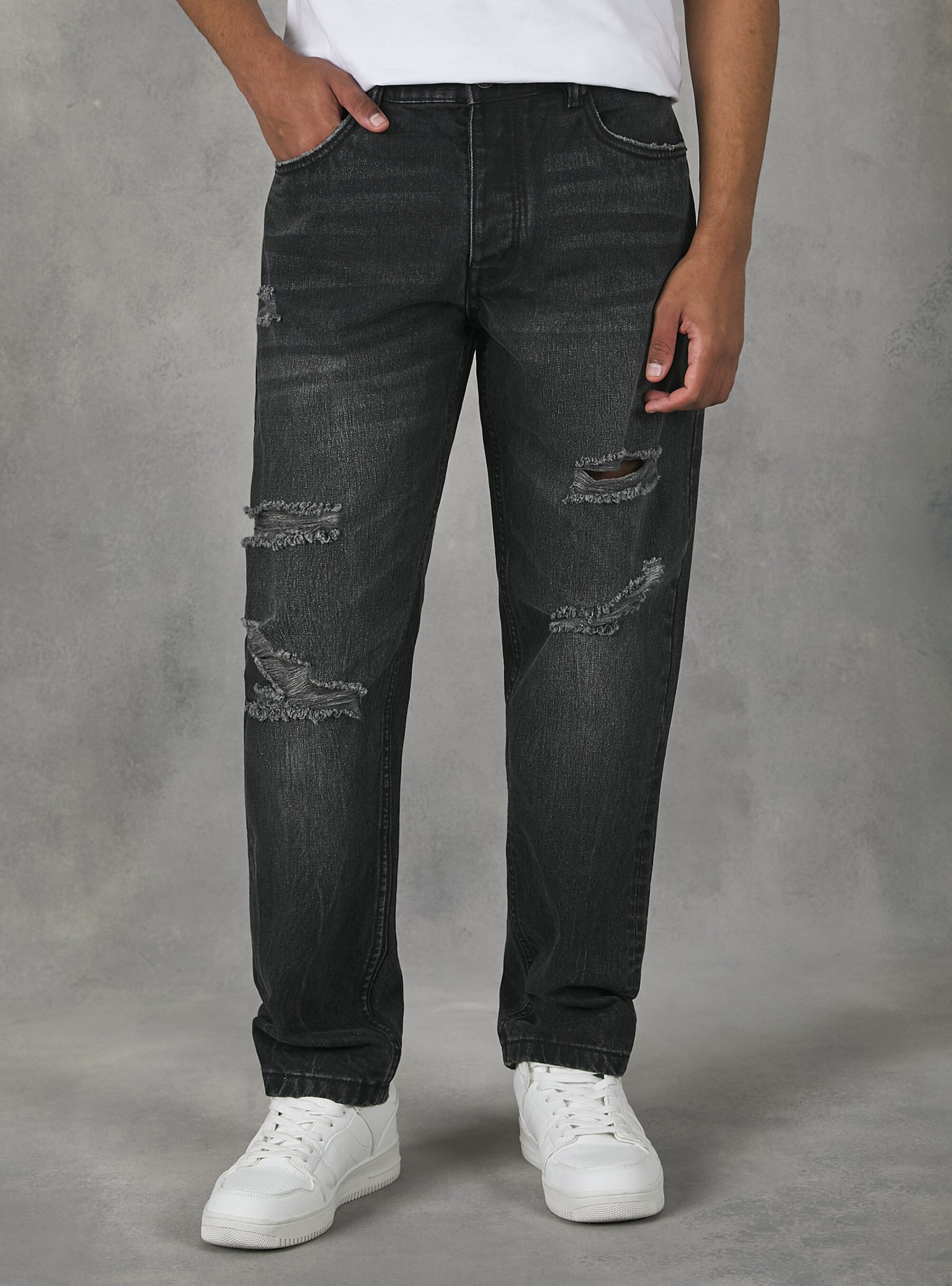 90Er Jahre Slim Fit Jeans Alcott Werbung D000 Black Jeans Männer – 2