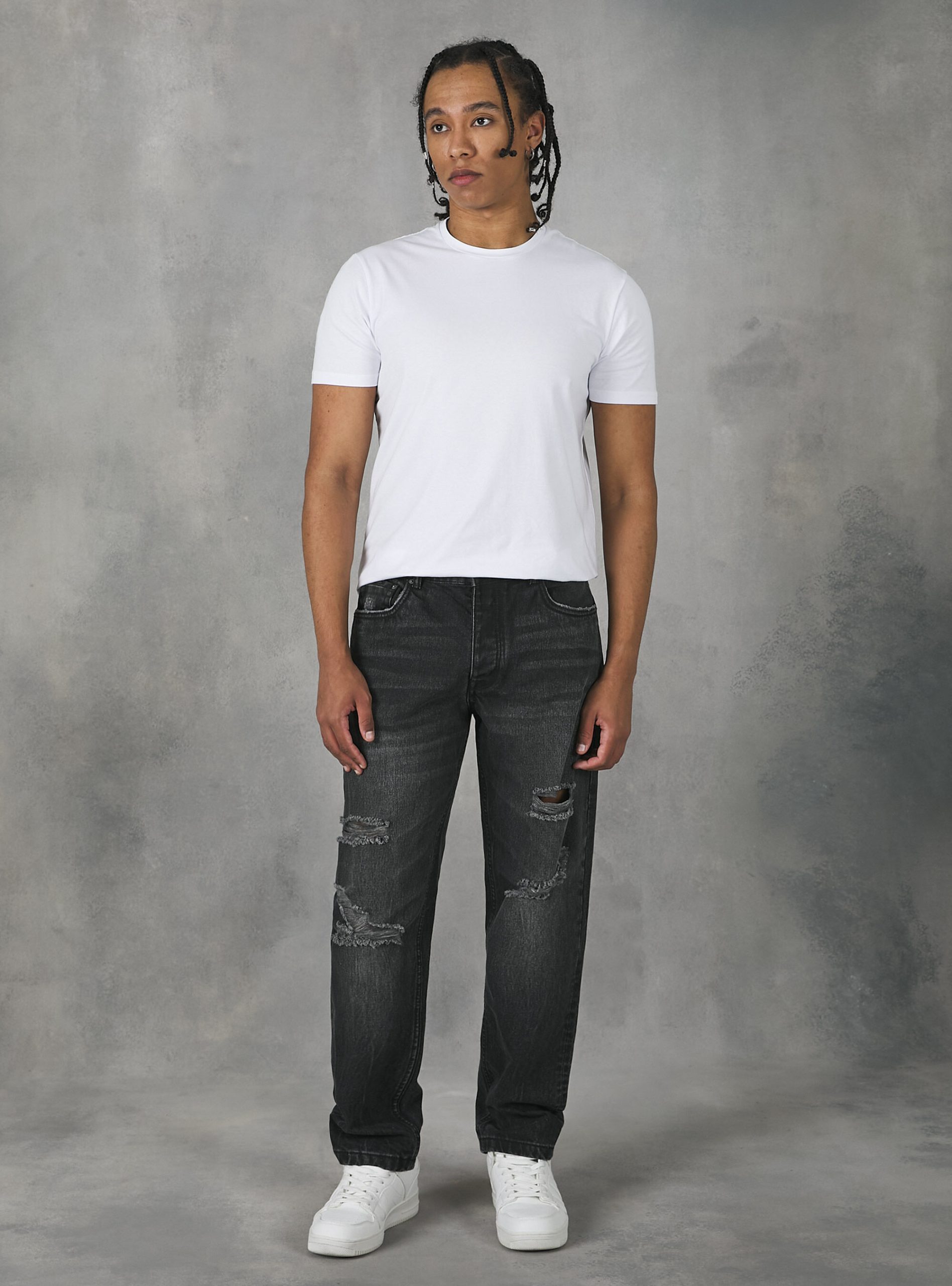 90Er Jahre Slim Fit Jeans Alcott Werbung D000 Black Jeans Männer – 1