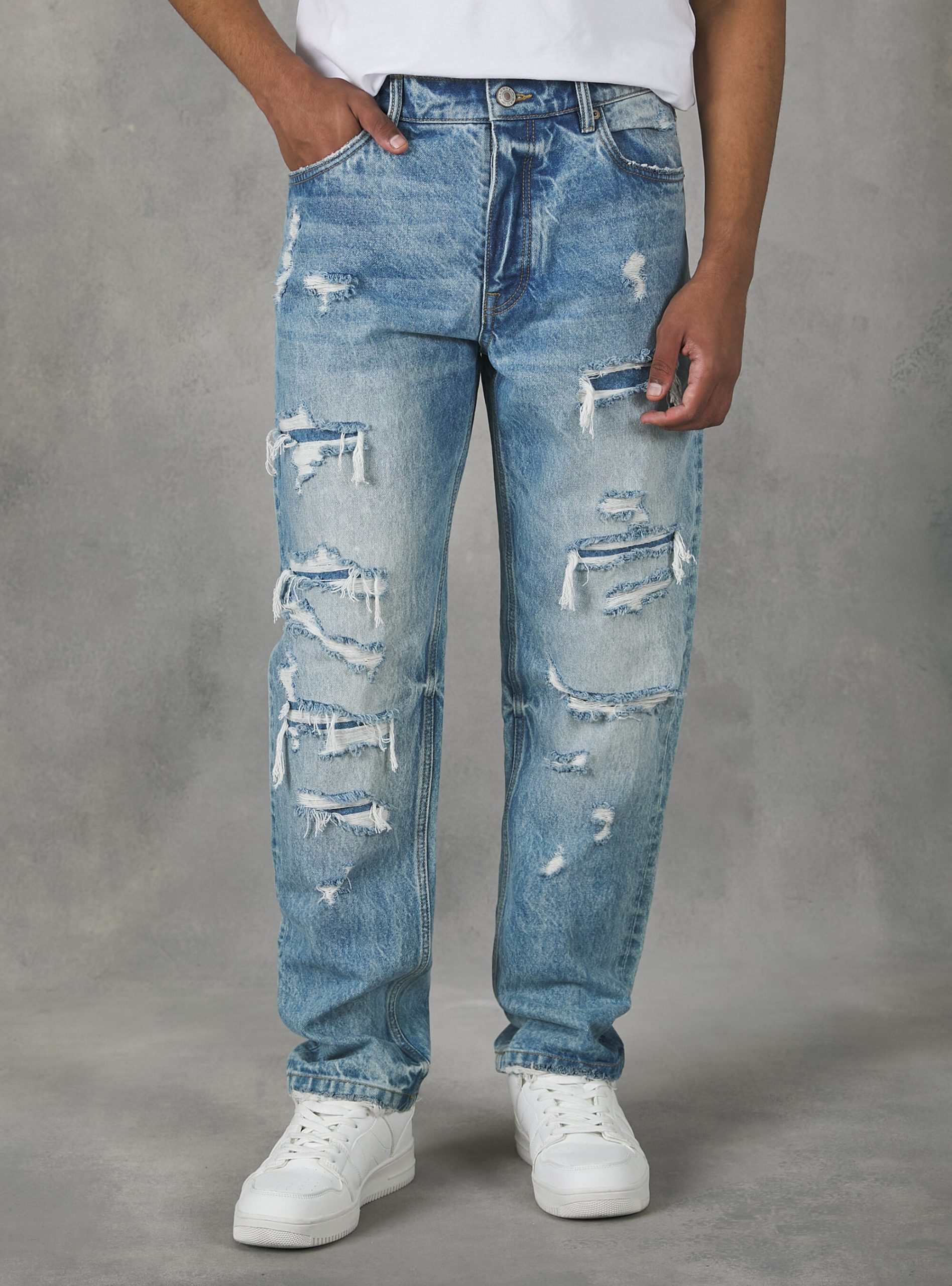90Er Jahre Slim Fit Jeans D005 Light Blue Jeans Männer Zuverlässigkeit Alcott – 1