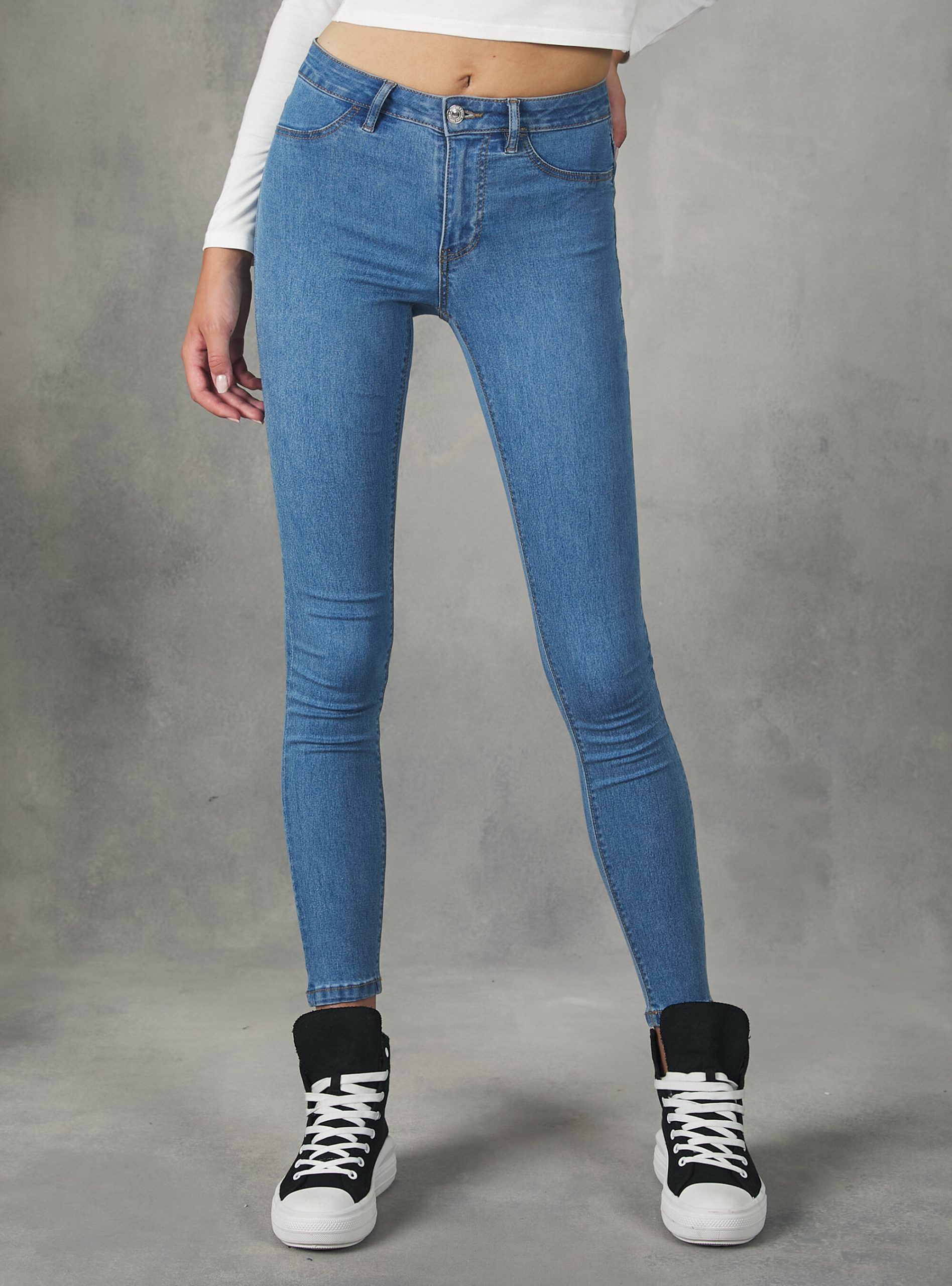 Alcott D006 Azure Frauen Markenstrategie High-Waisted Super Skinny Jeans In Stretch Denim Jeans – 2