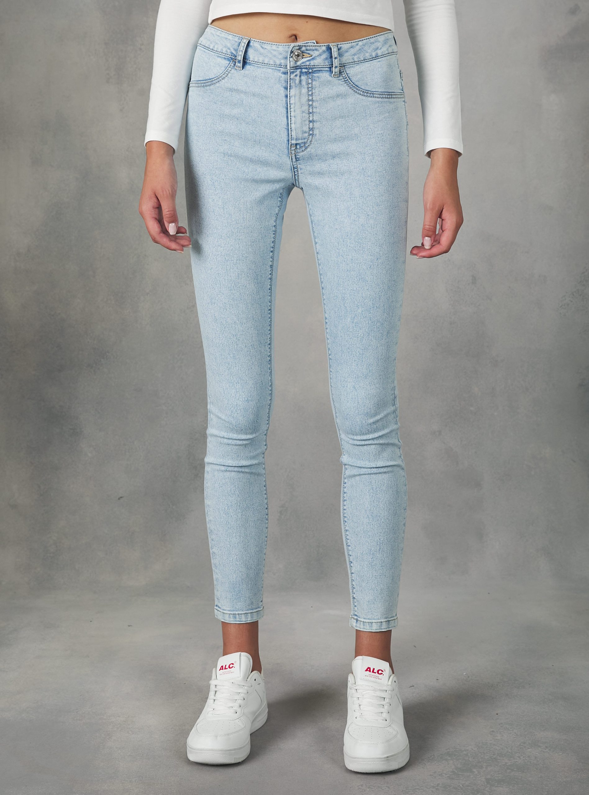 Alcott D007 Light Azure Jeans Frauen High-Waisted Super Skinny Jeans In Stretch Denim Produktqualitätskontrolle – 2
