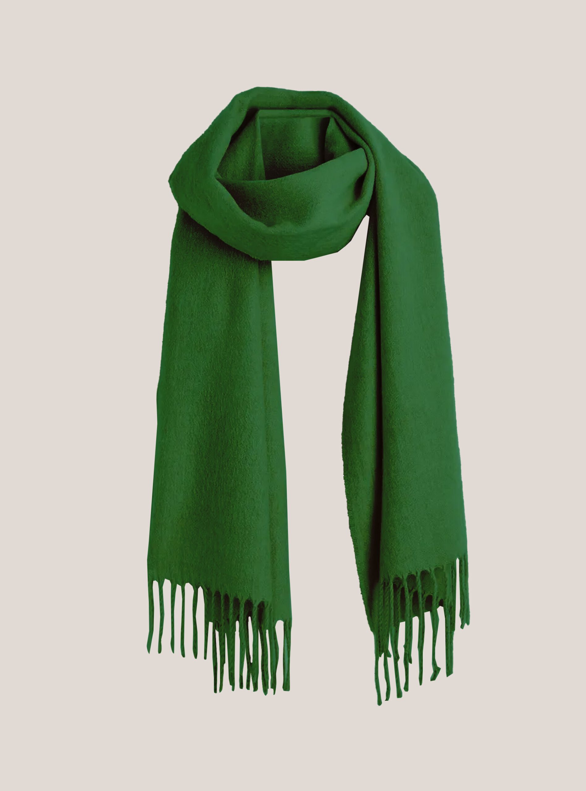 Alcott Frauen Gn2 Green Medium Unifarbener Schal Mit Fransen Nachschub Schals – 1