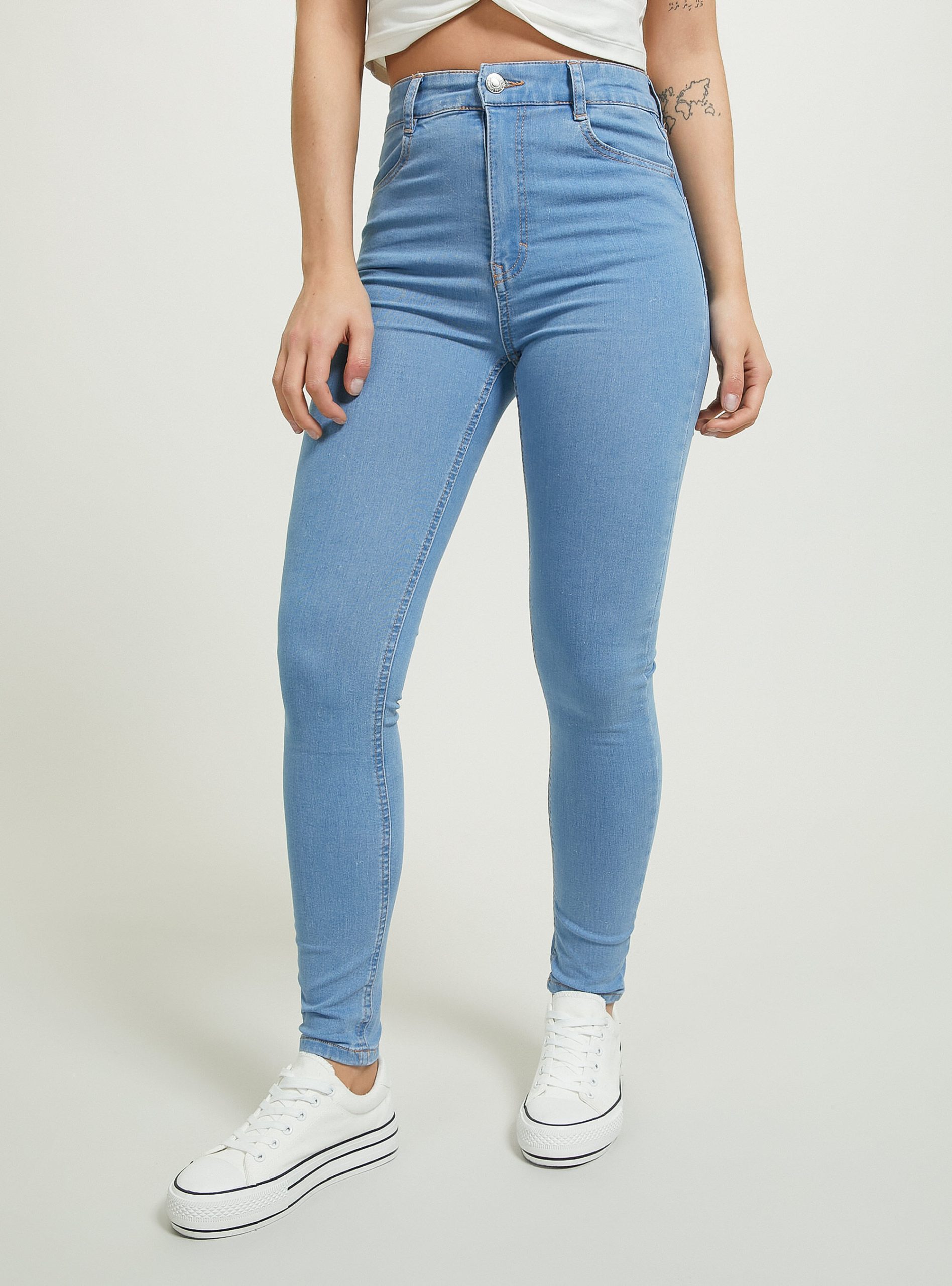 Alcott Frauen Jeans D006 Azure Preisgestaltung Skinny Fit Jeans Mit Hoher Taille – 1