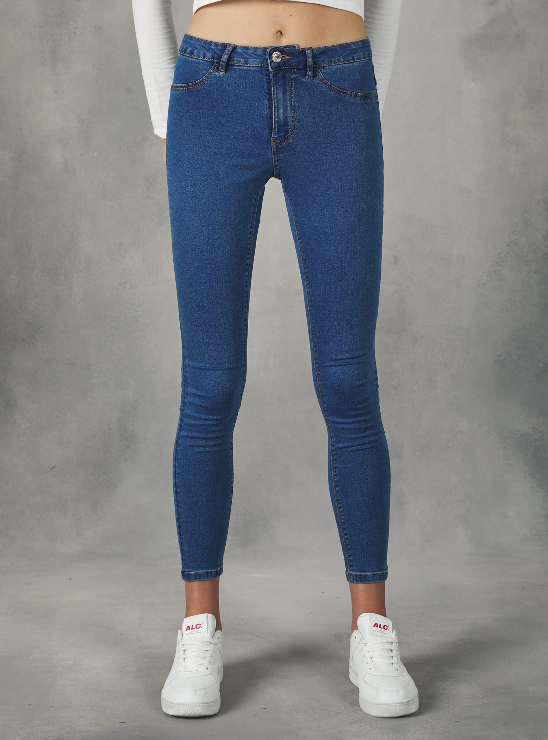 Alcott High-Waisted Super Skinny Jeans In Stretch Denim Kaufen Frauen Jeans D003 Medium Blue – 1
