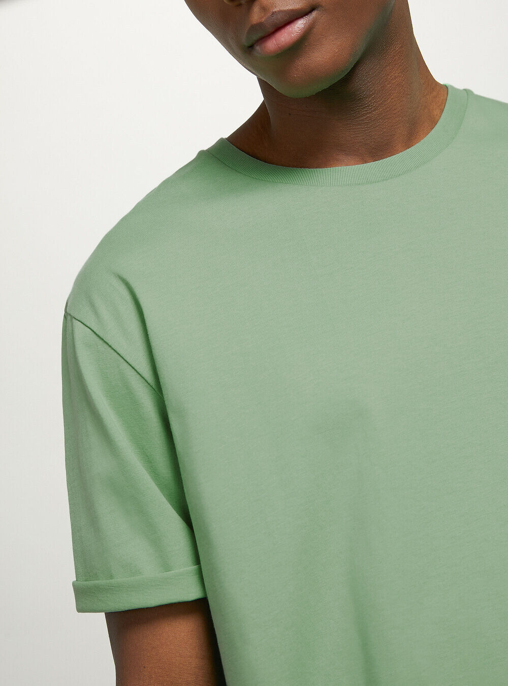 Alcott Männer Crew-Neck Cotton T-Shirt Ky3 Kaky Light Produktverbesserung T-Shirts – 1