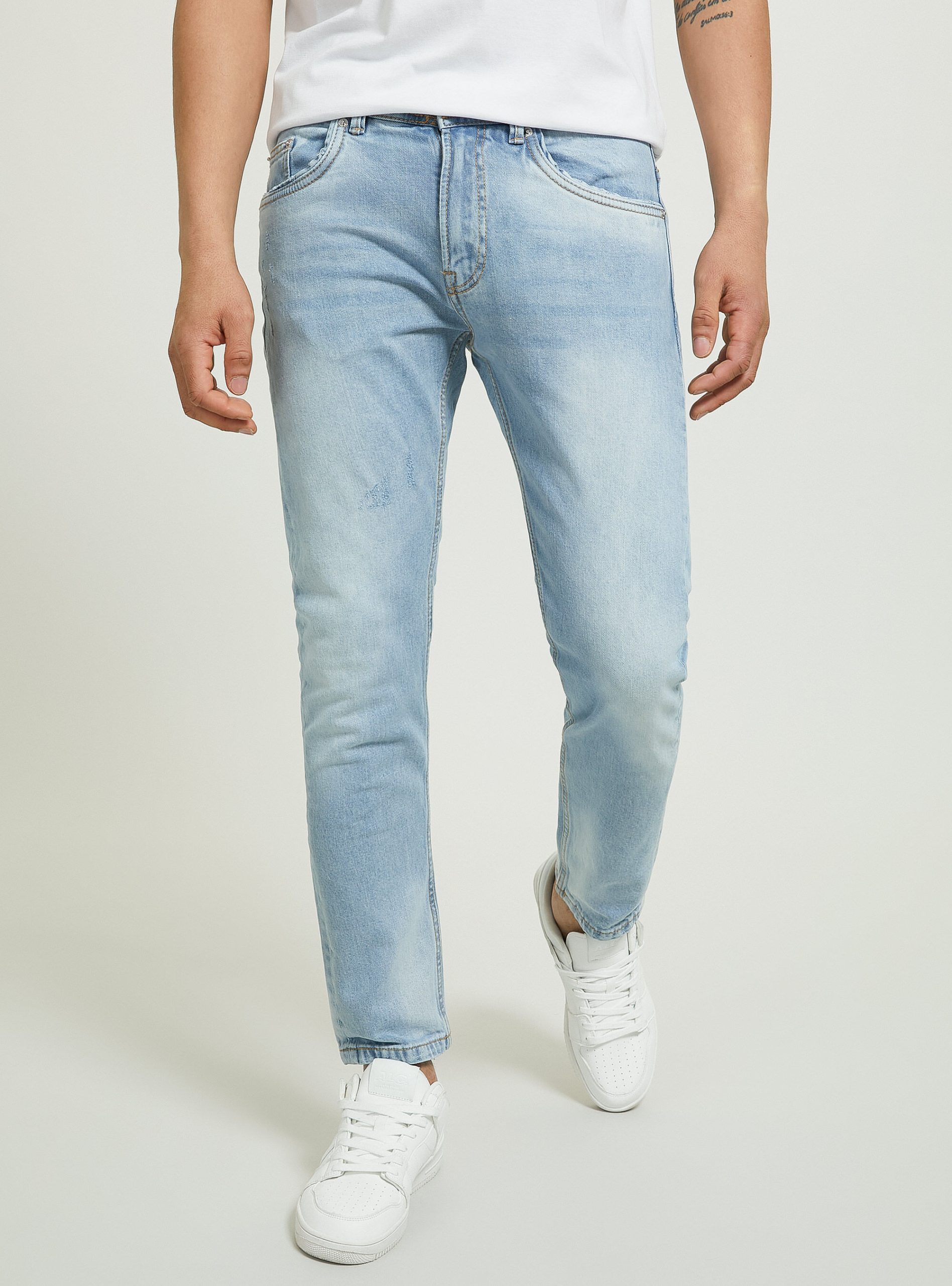 Alcott Männer Geschäft Slim Fit Baumwolljeans D006 Azure Jeans – 1