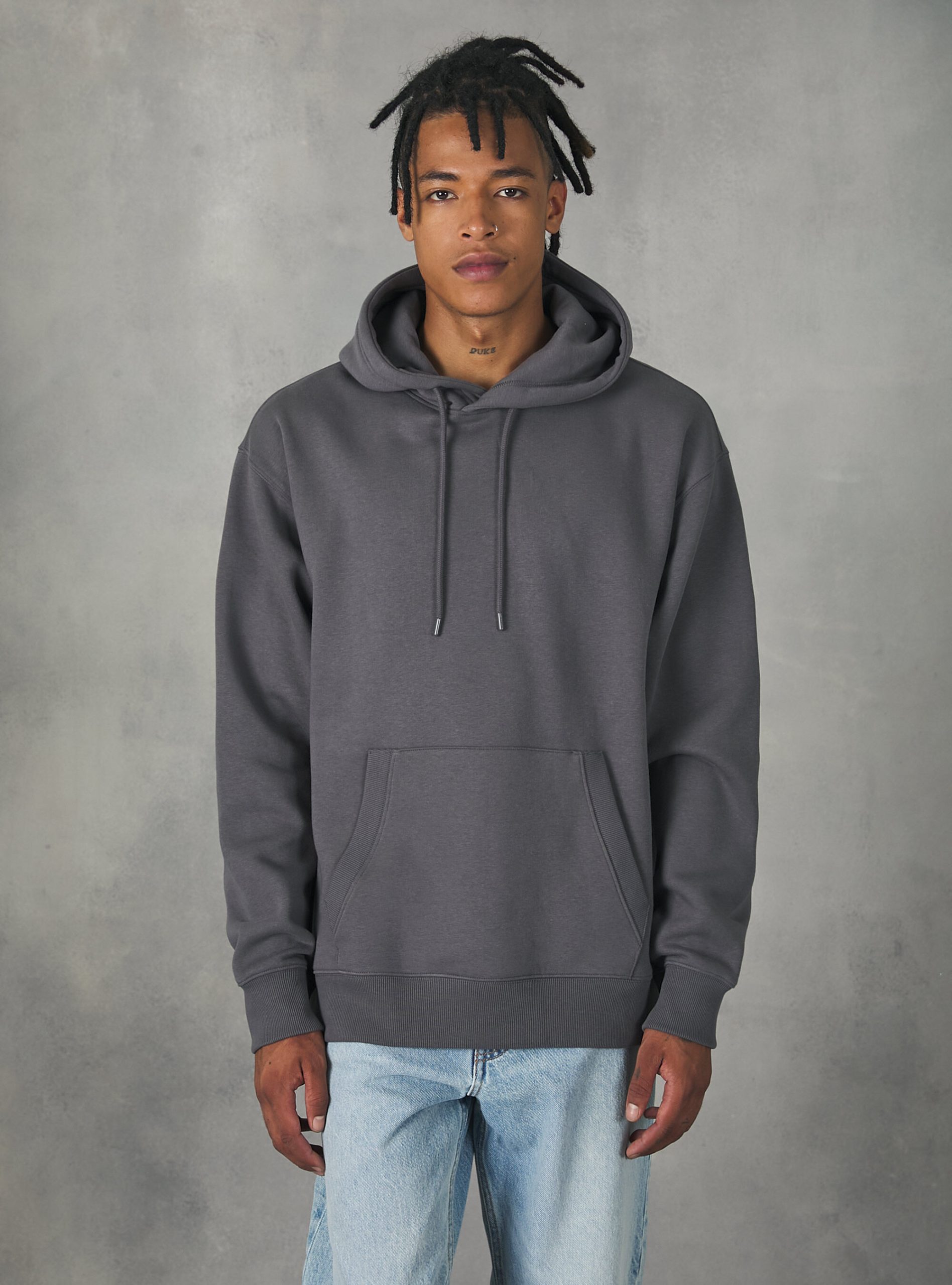 Alcott Männer Sweatshirts Marke Gy1 Grey Dark Sweatshirt With Hood And Pouch Pocket – 2