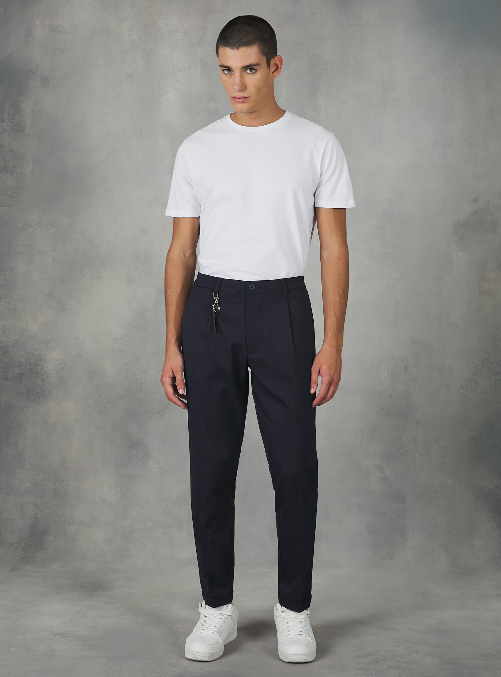 Alcott Na2 Navy Medium Männer Preisnachlass Classic Slim Fit Trousers Hosen – 2