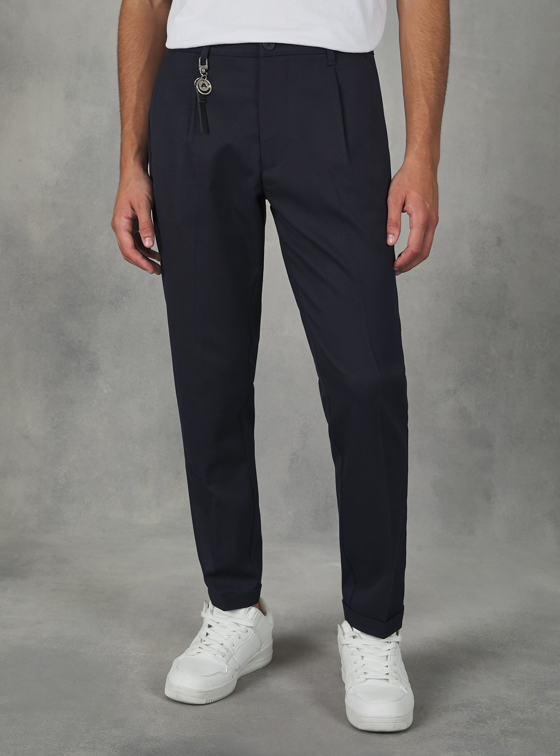 Alcott Na2 Navy Medium Männer Preisnachlass Classic Slim Fit Trousers Hosen – 1
