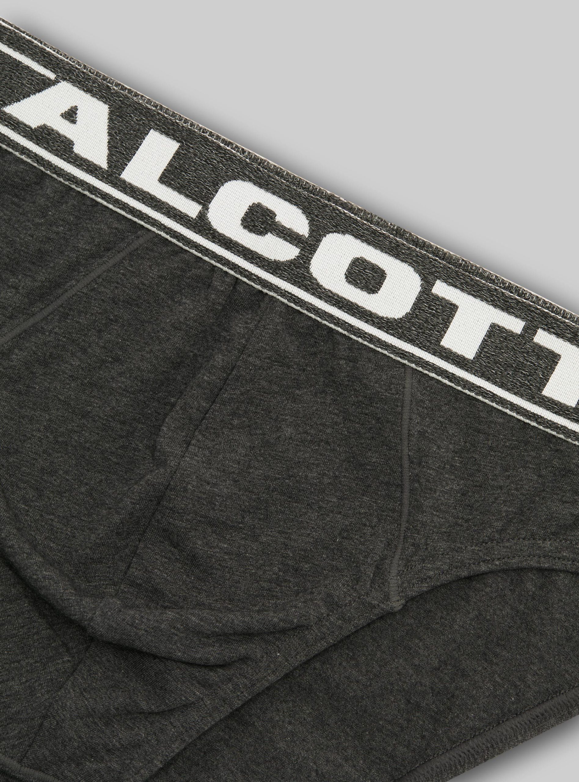 Alcott Rabattaktion Stretch Cotton Briefs With Logo Unterwäsche Mgy1 Grey Mel Dark Männer – 2