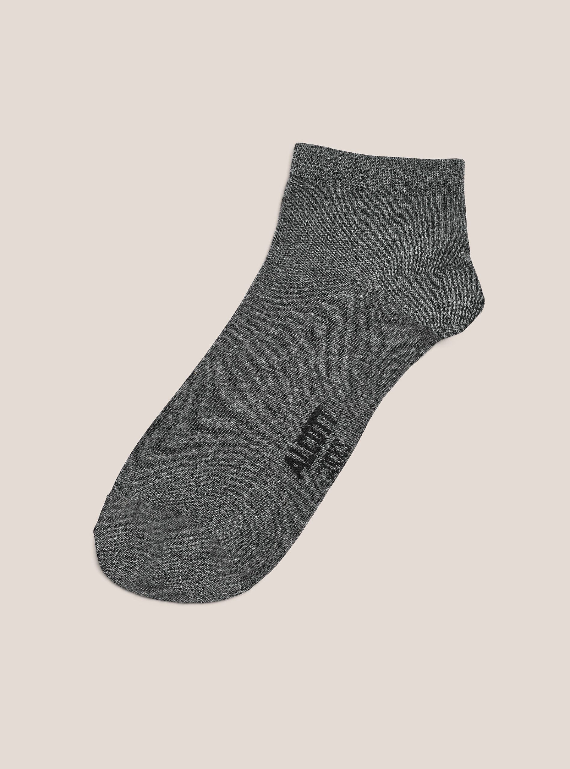 Alcott Socken Set Of 4 Pairs Of Plain Basic Socks Männer Mgy2 Grey Mel Medium Angebot – 2