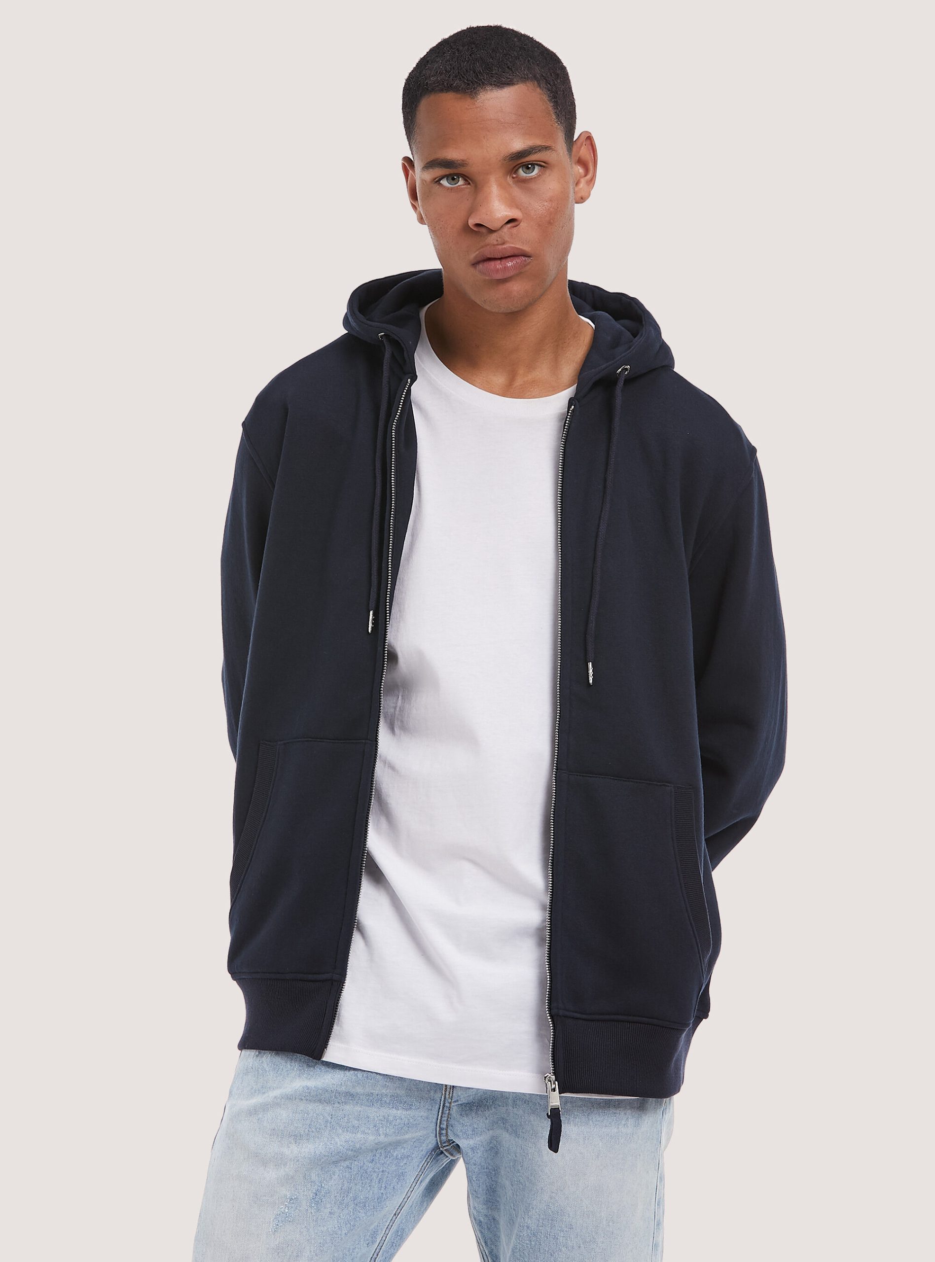 Alcott Sweatshirts Männer Na1 Navy Dark Cotton Zip Hoodie Produktqualitätskontrolle – 1