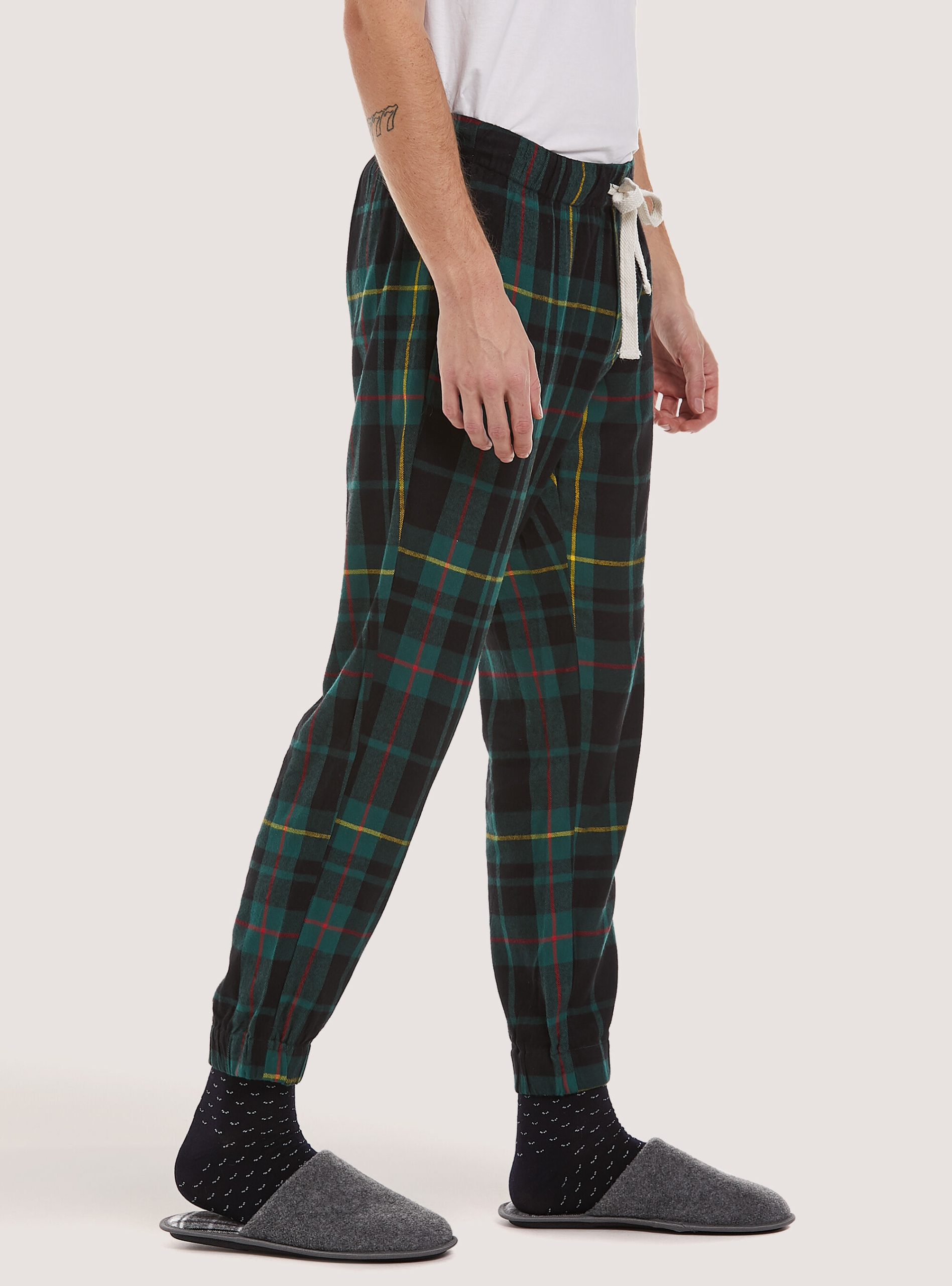 Alcott Tartan Pyjama Trousers Gn1 Green Dark Männer Teuer Hosen – 2
