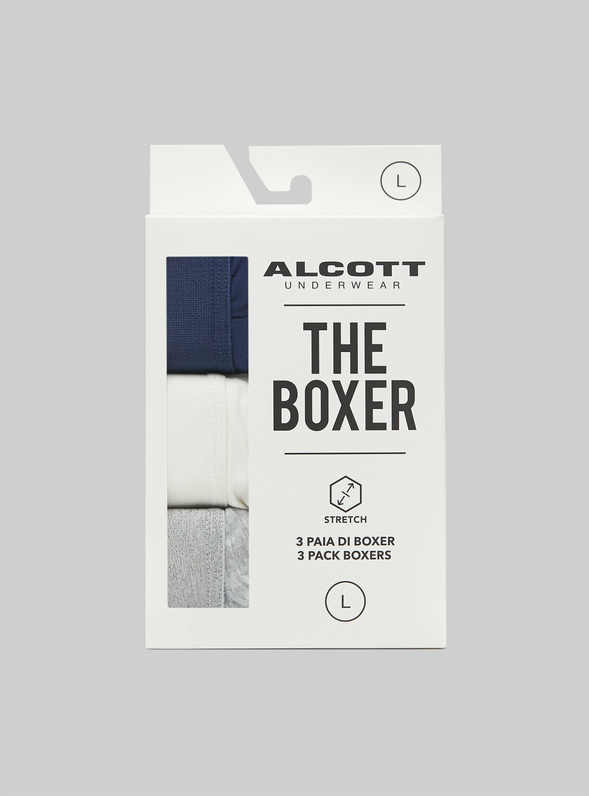 Alcott Vertrieb Mgy2/Na2/Wh2 Männer Set Of 3 Pairs Of Stretch Cotton Boxer Shorts Unterwäsche – 2