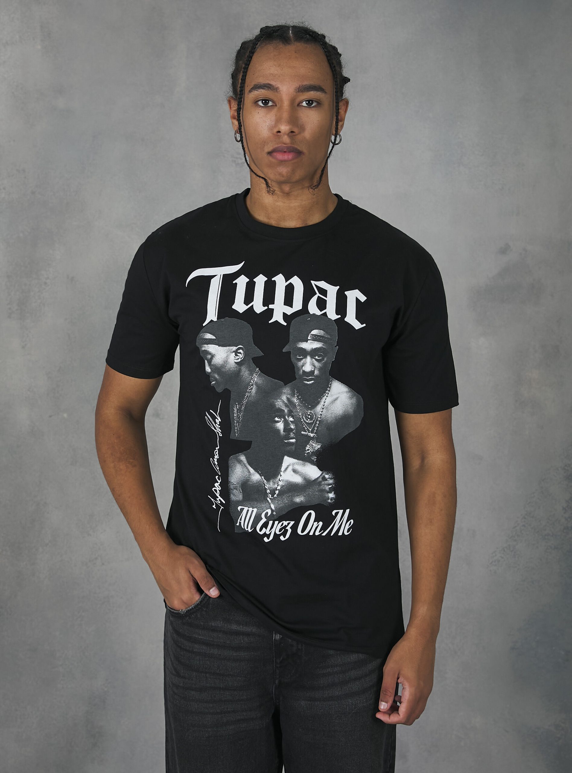 Bk1 Black Zuverlässigkeit Männer T-Shirts Tupac / Alcott T-Shirt – 2