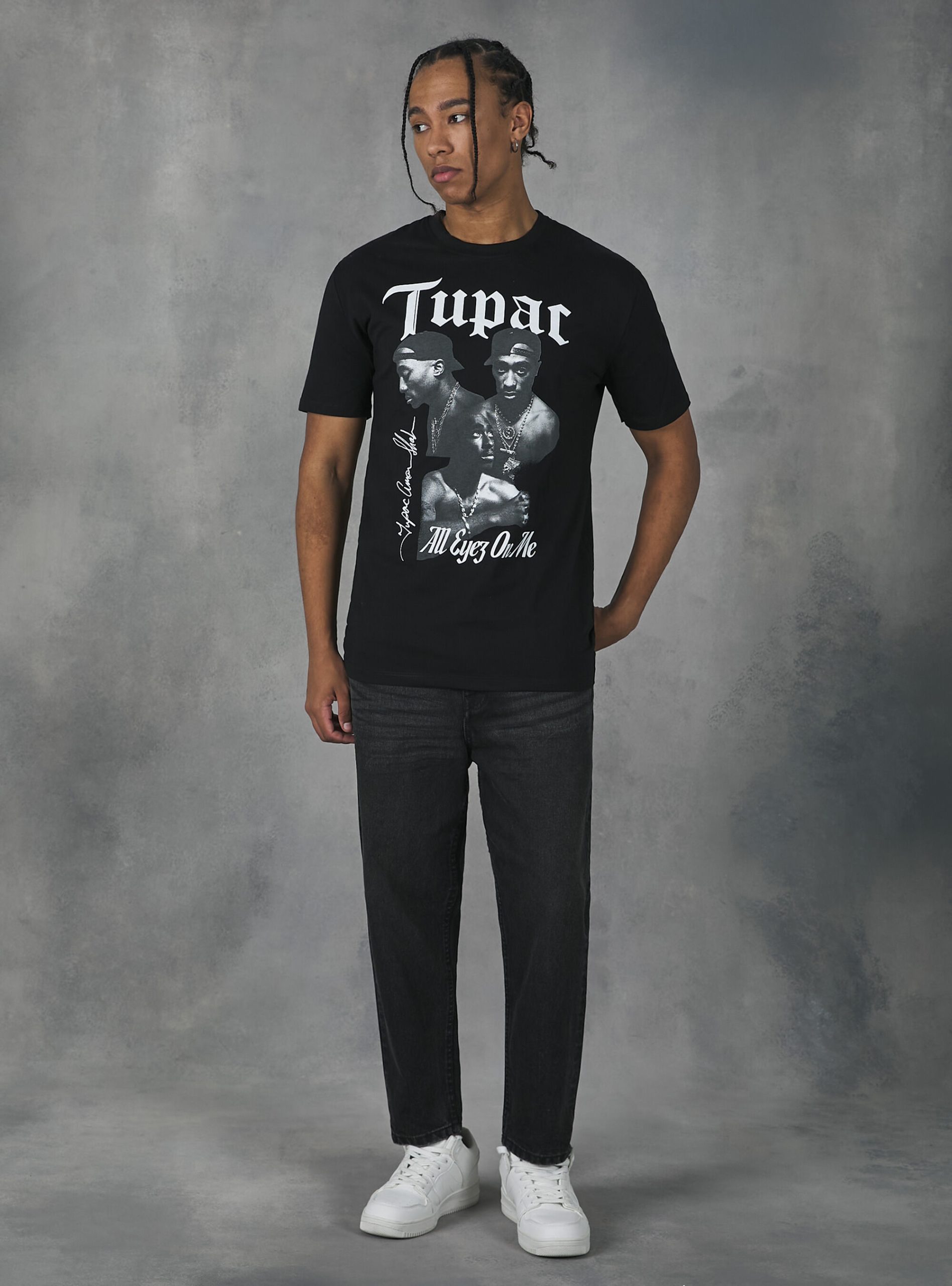 Bk1 Black Zuverlässigkeit Männer T-Shirts Tupac / Alcott T-Shirt – 1