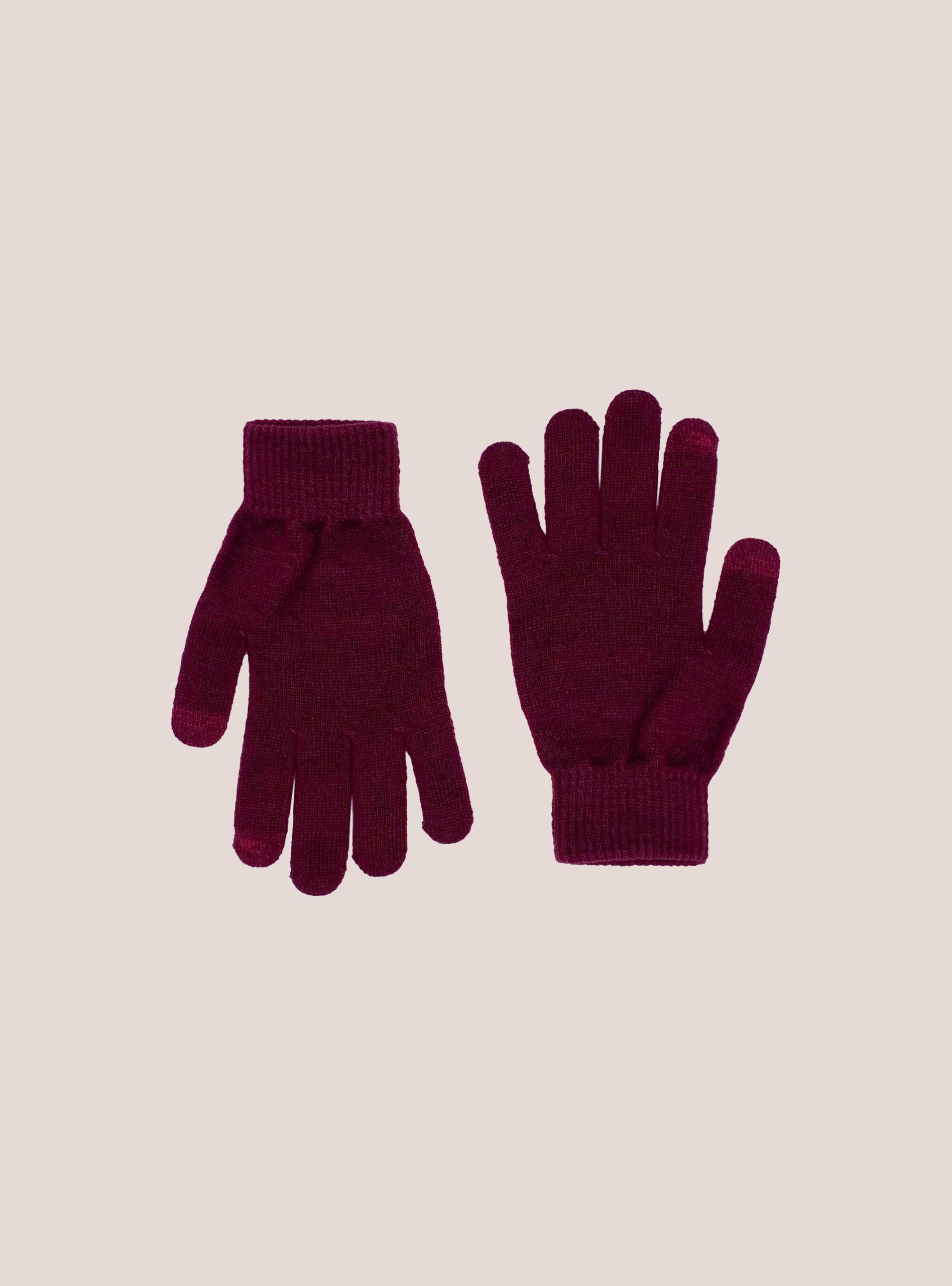 Bo2 Bordeaux Medium Guanti Touch Screen Verbraucher Männer Handschuhe Alcott – 2