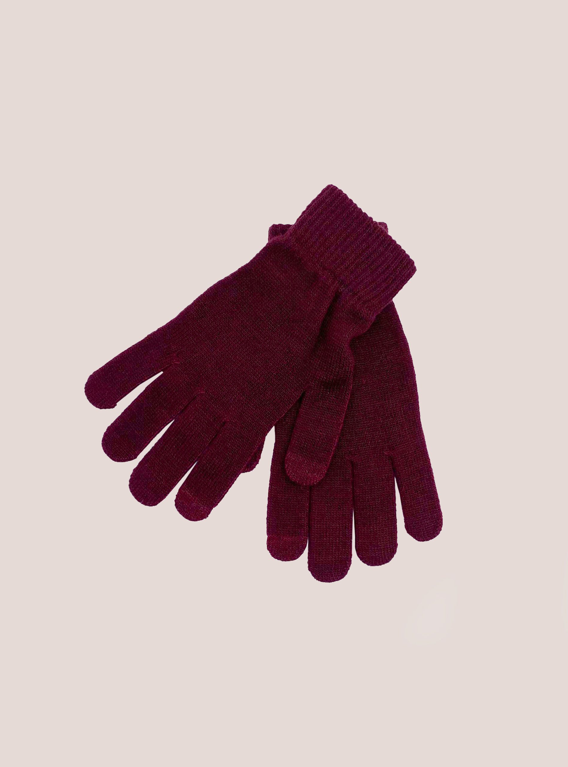 Bo2 Bordeaux Medium Guanti Touch Screen Verbraucher Männer Handschuhe Alcott – 1