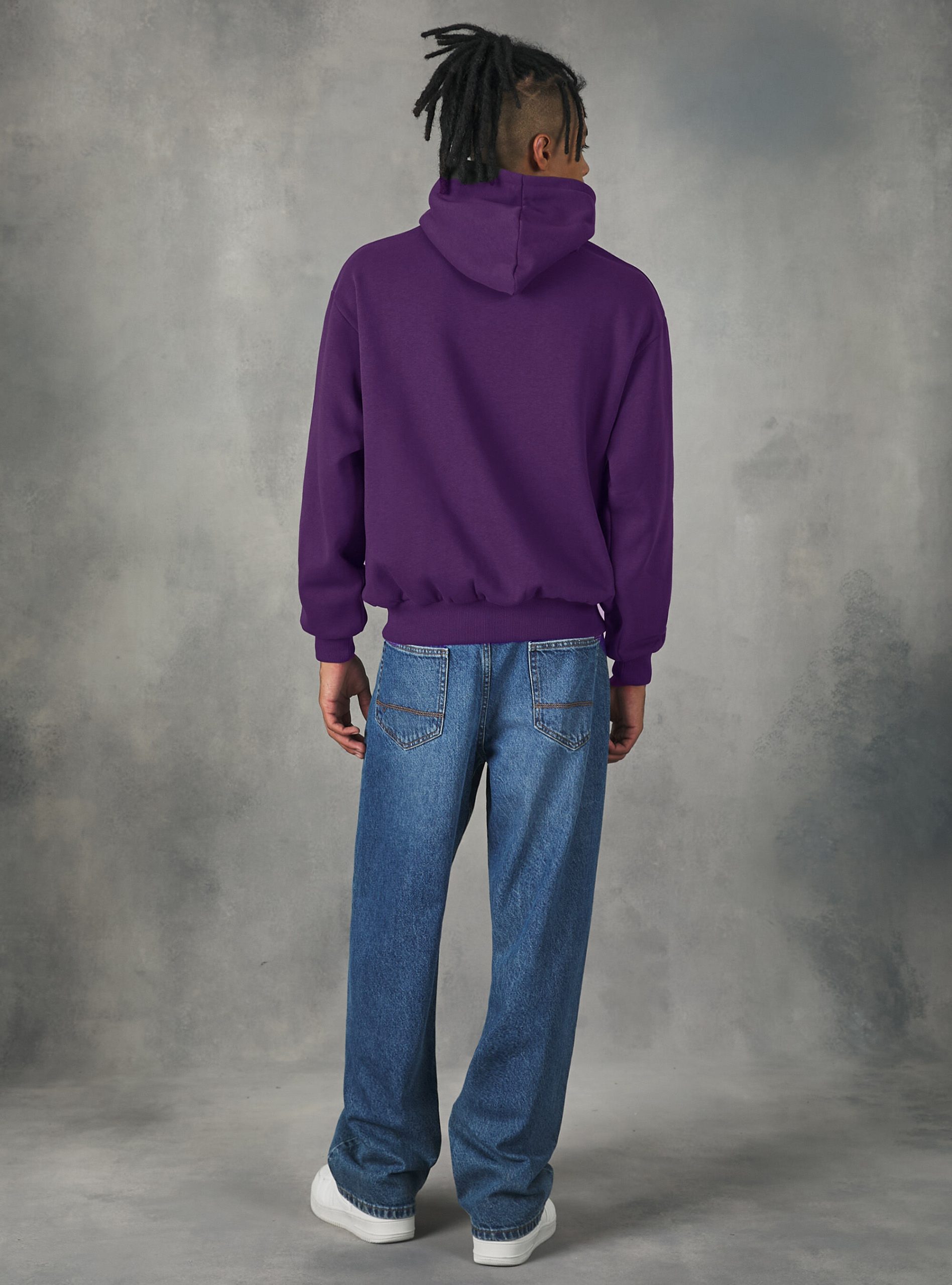 Boxy Fit Sweatshirt Mit Kapuze Männer Alcott Ergonomie Vi3 Violet Light Sweatshirts – 2