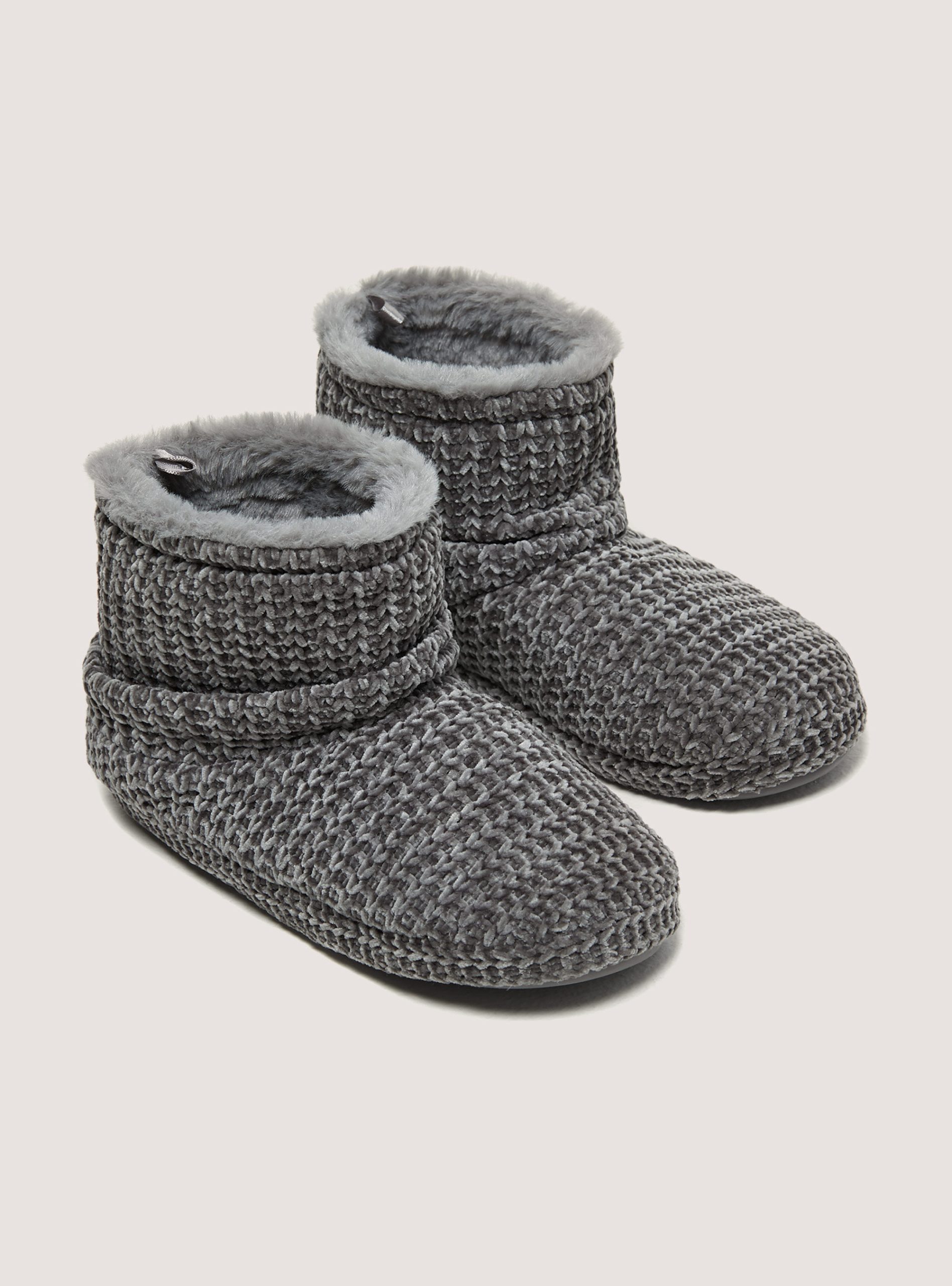 C115 Grey Soft-Touch Ankle Slippers Schuhe Frauen Bestellen Alcott – 1