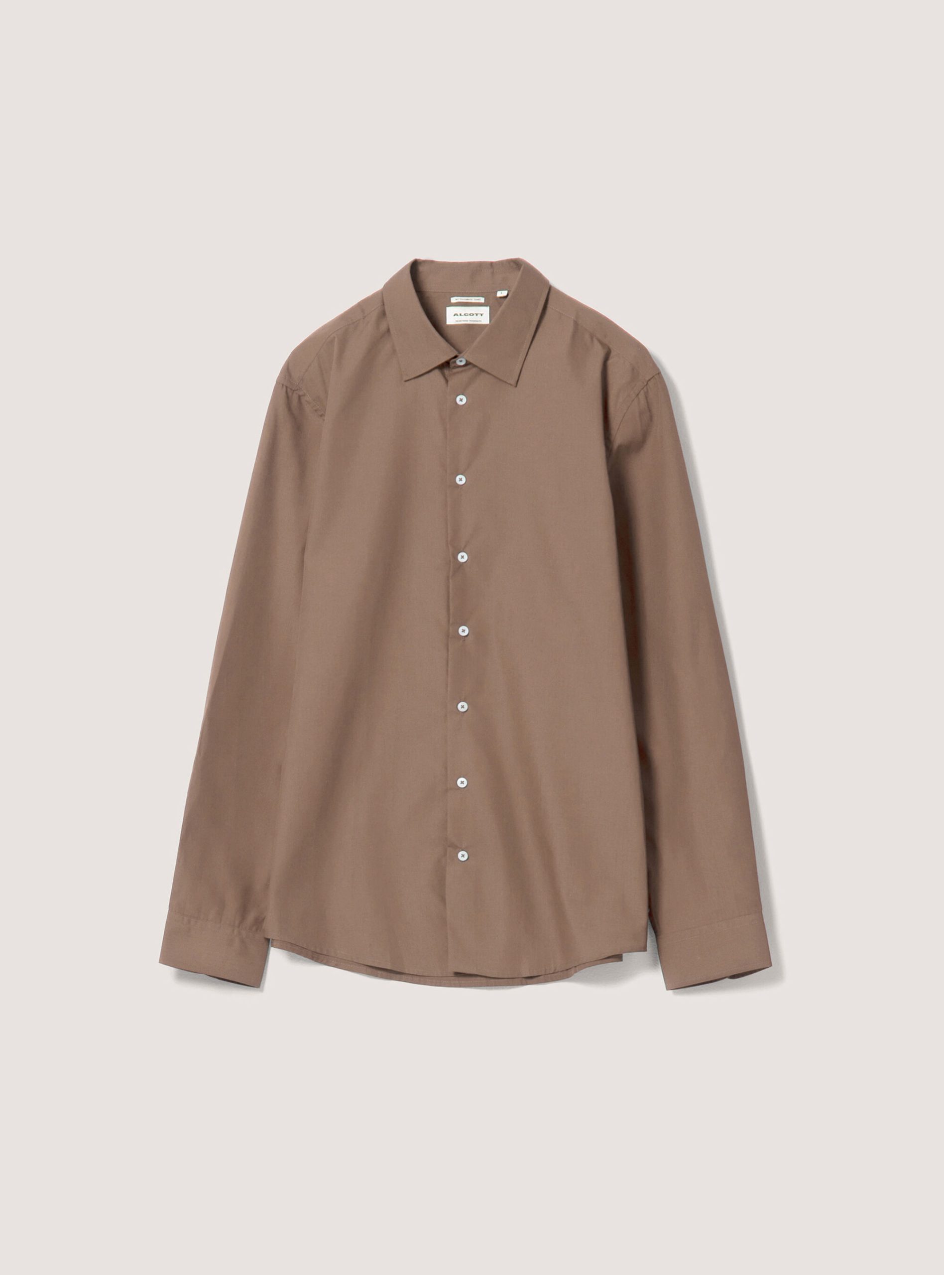 C5620 Camel Männer Alcott Plain-Coloured Long-Sleeved Shirt Sonderrabatt Hemden – 1
