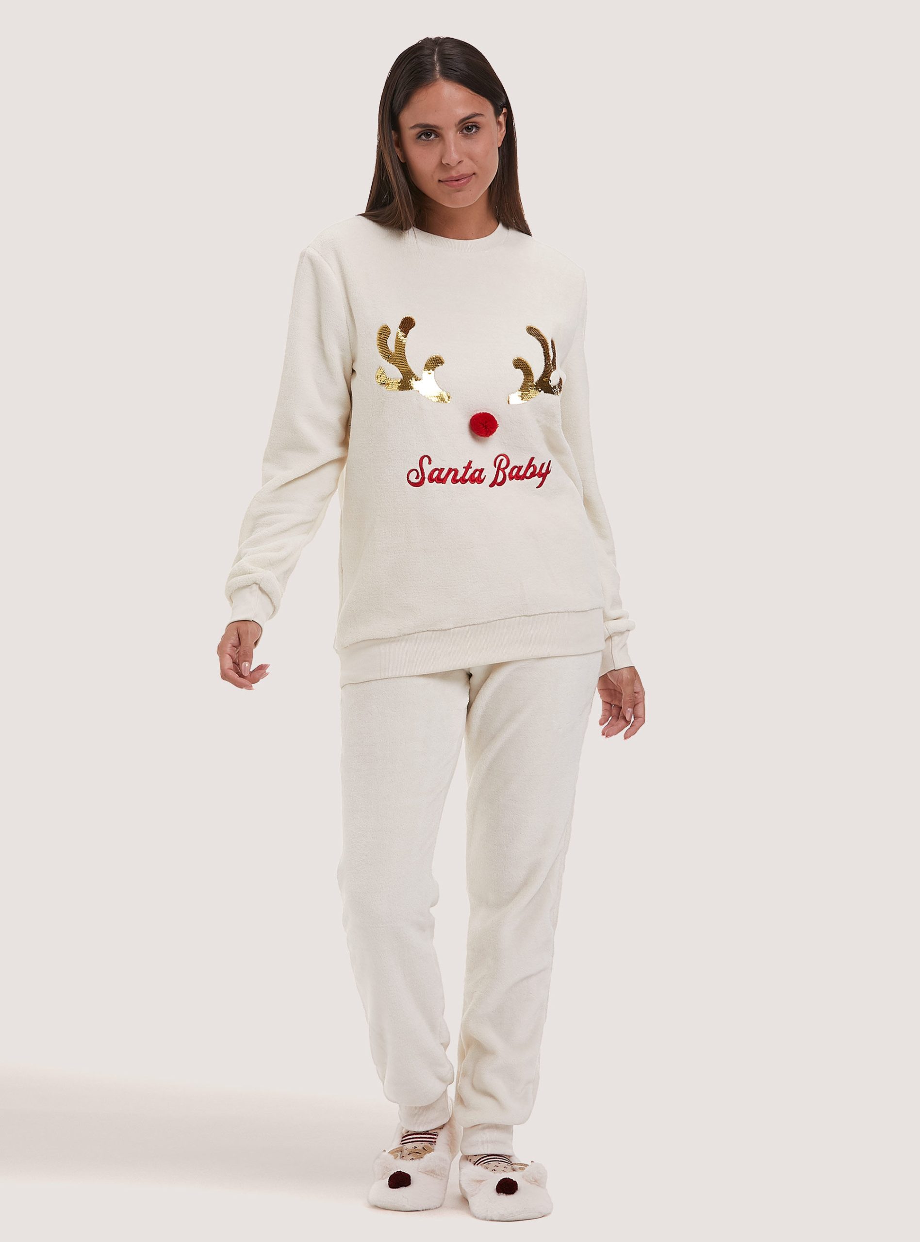 Christmas Collection Soft Touch Pyjamas Wh1 Off White Pijamas Frauen 2024 Alcott – 2