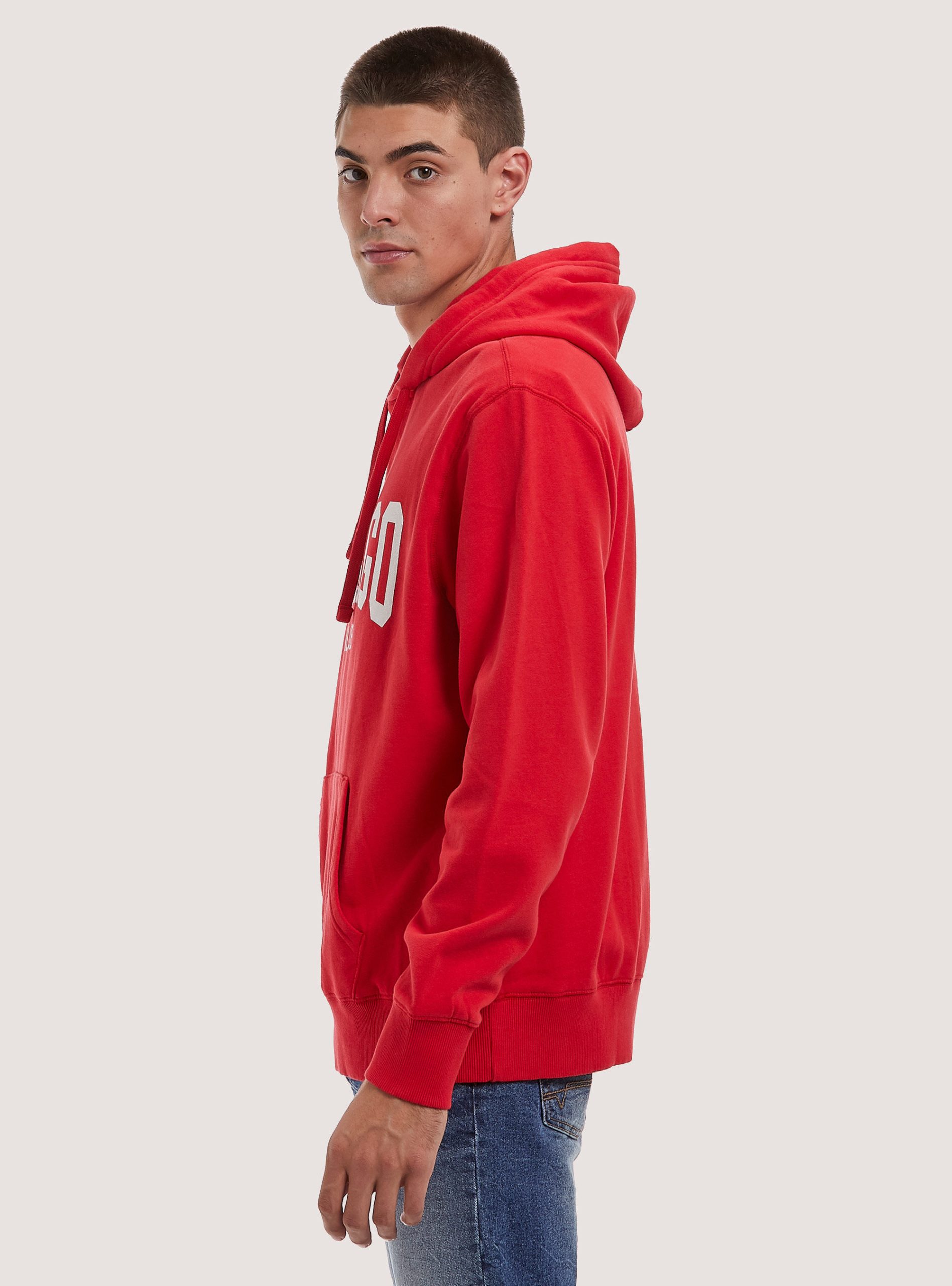 College Print Hoodie Sweatshirts Männer Alcott Vertriebsstrategie Rd2 Red Medium – 2