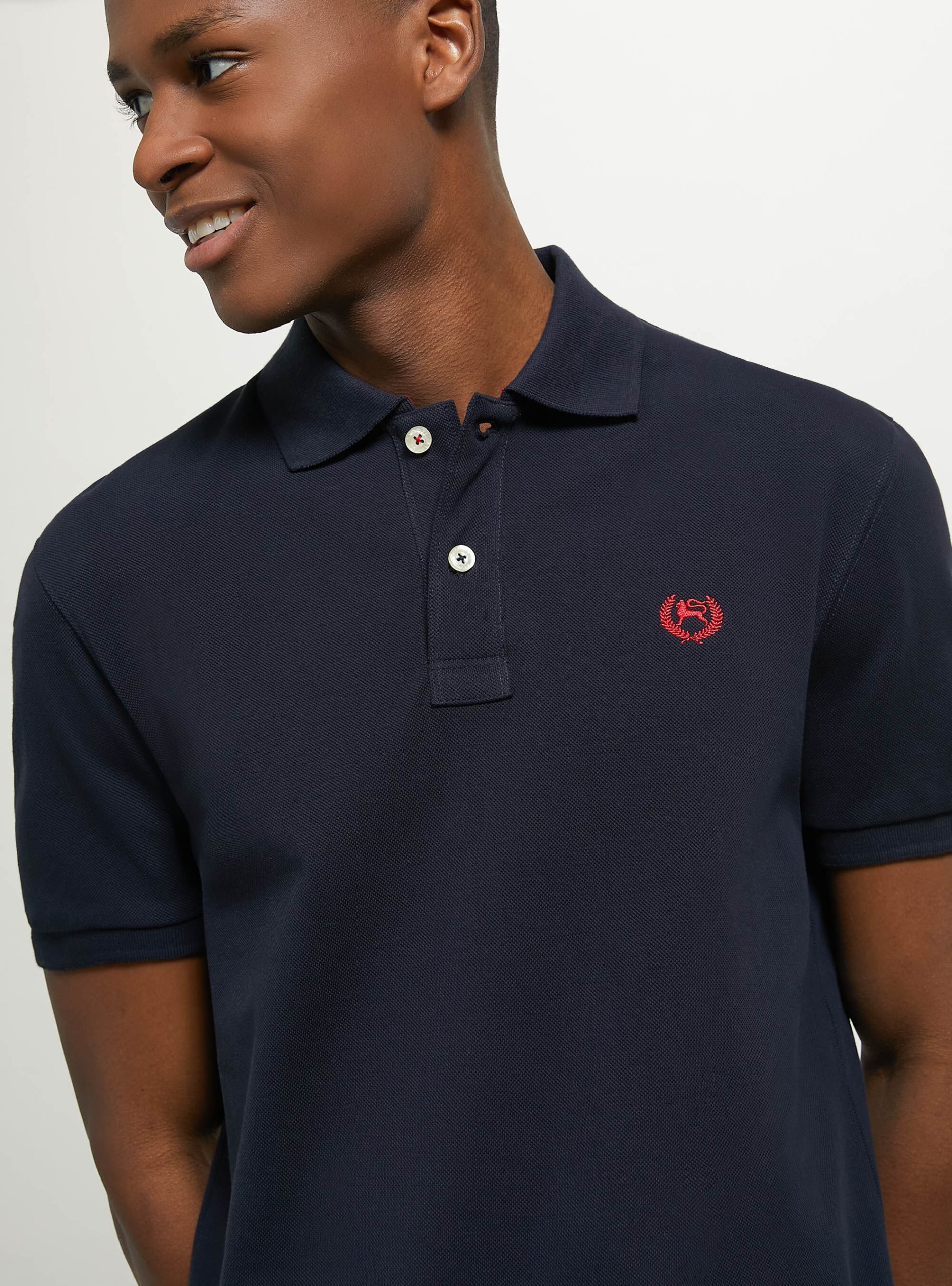 Cotton Piqué Polo Shirt With Embroidery Polo Na1 Navy Dark Kompatibilität Männer Alcott – 1