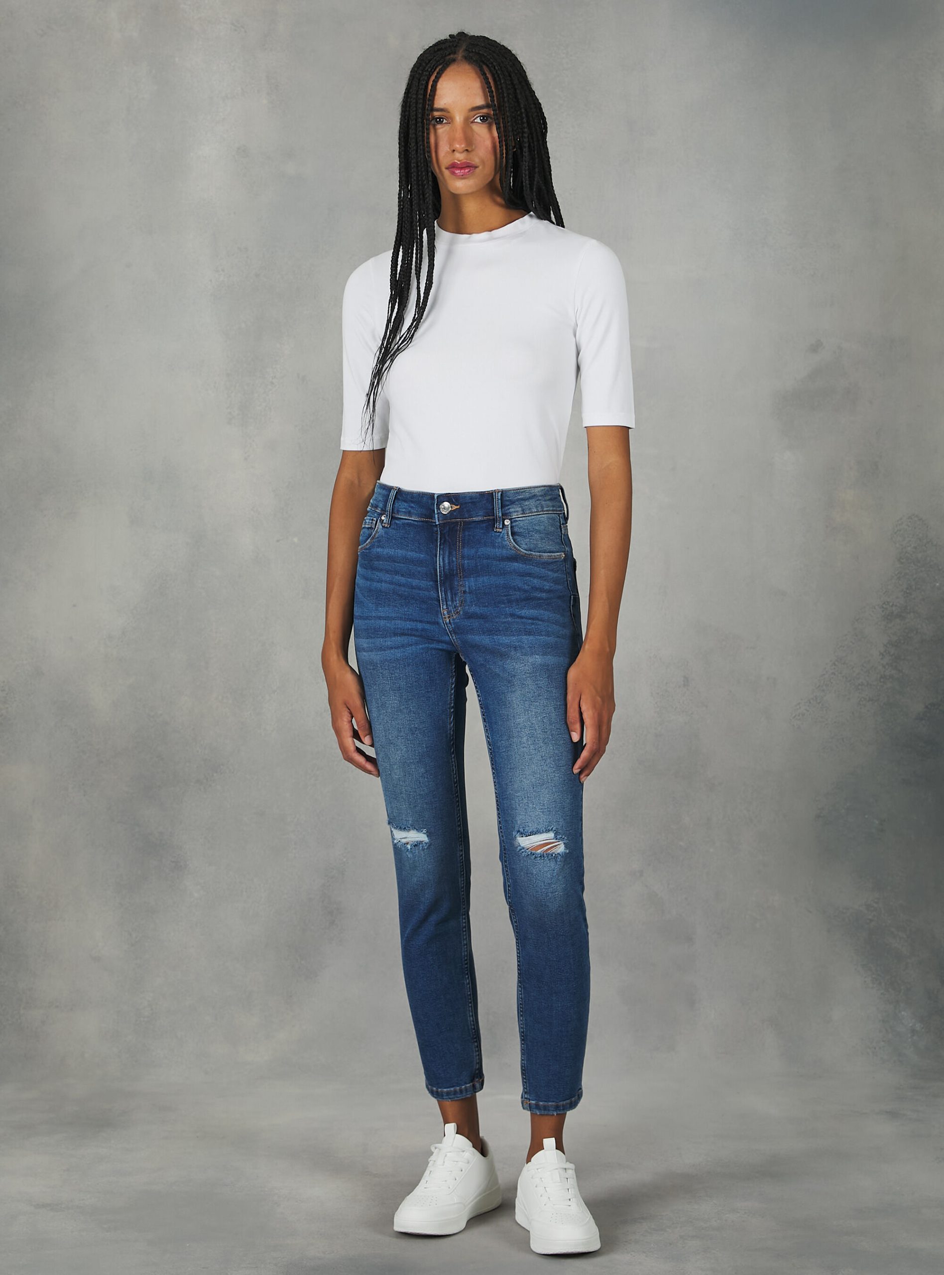 D003 Medium Blue Alcott Jeans Skinny Jeans With Push-Up Effect Frauen Bestehendes Produkt – 1