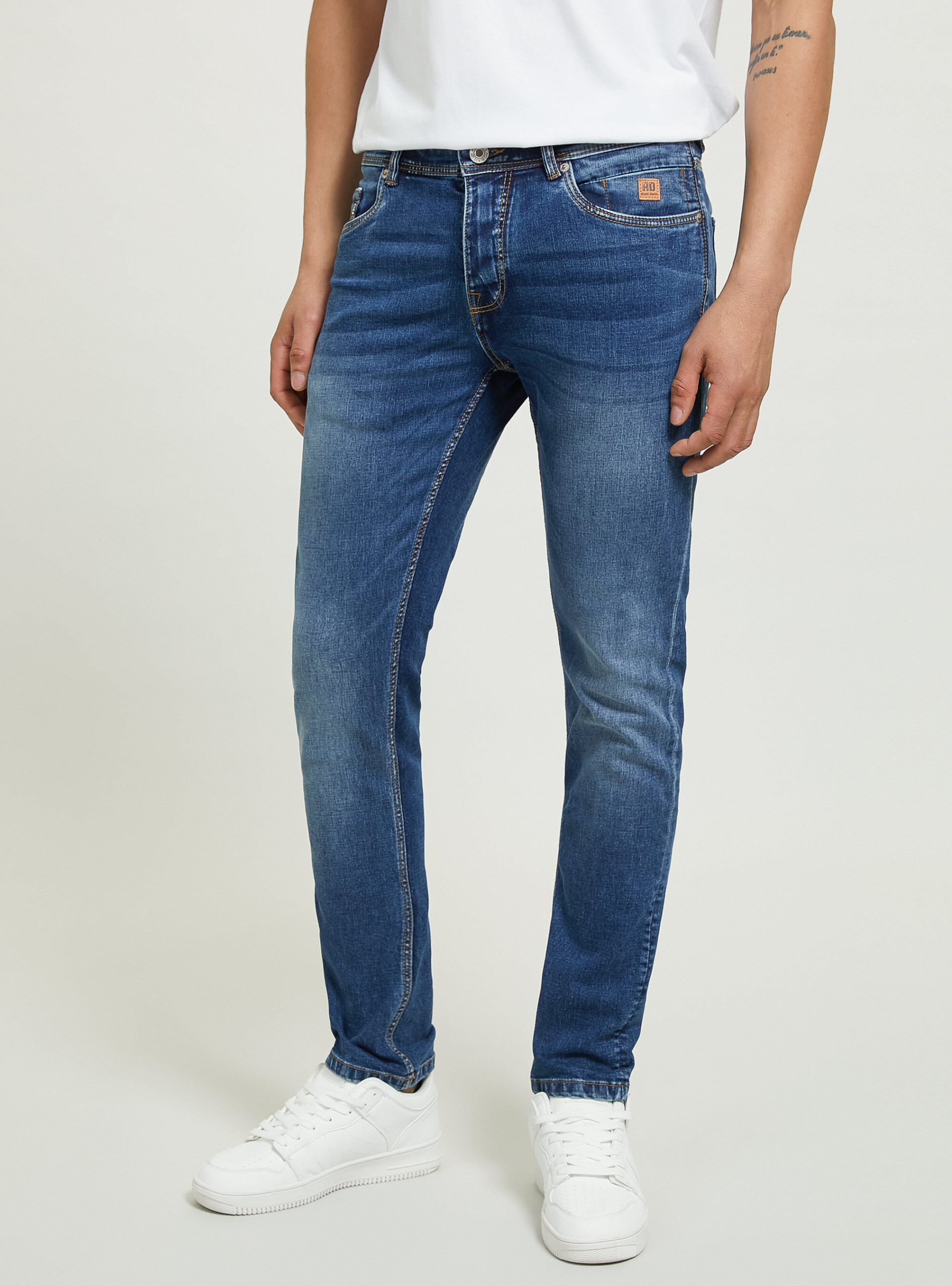 D003 Medium Blue Neues Produkt Alcott Skinny Fit Jeans In Stretch Denim Männer Jeans – 1