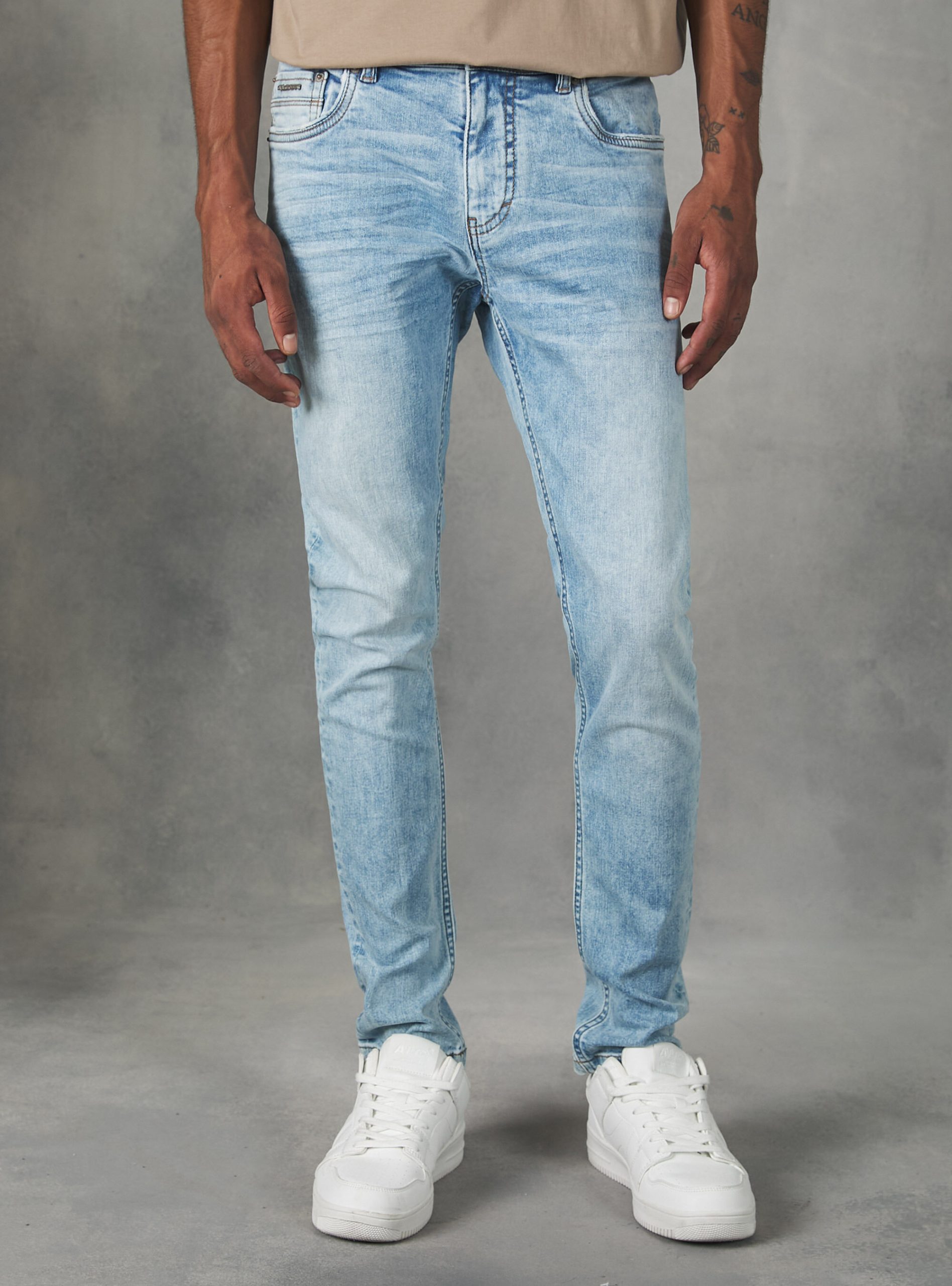 D006 Azure Jeans Männer Super Skinny Jeans In Stretch Denim Online Alcott – 2