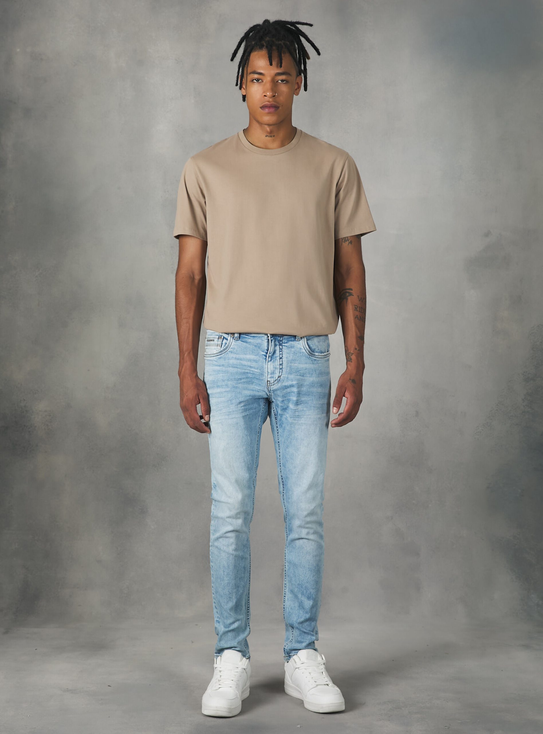 D006 Azure Jeans Männer Super Skinny Jeans In Stretch Denim Online Alcott – 1