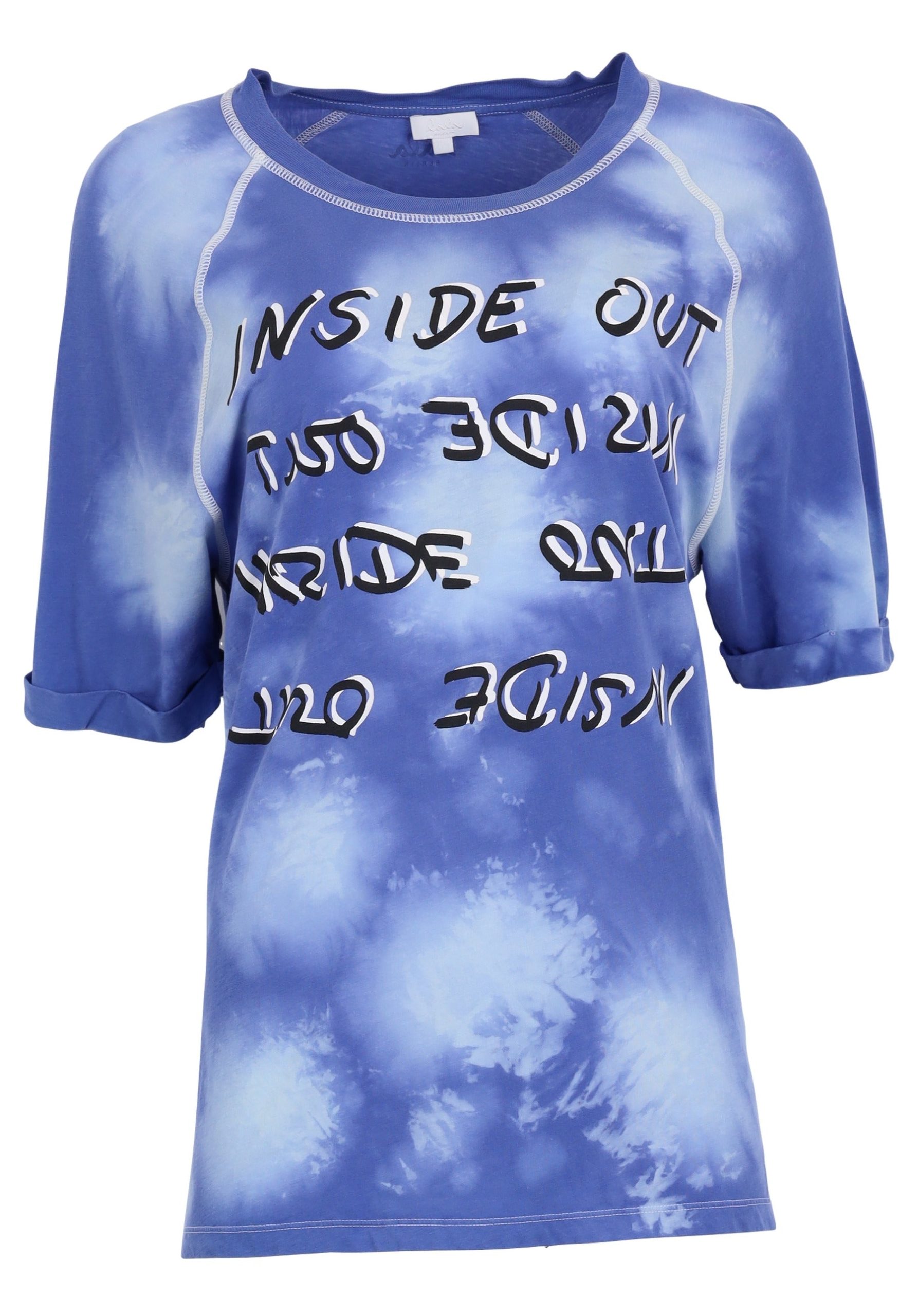 Damen Pflegeleicht Blue Splash Lala Forever Pre-Loved T-Shirt Inbar Inside Out – Xs Lala Berlin – 1