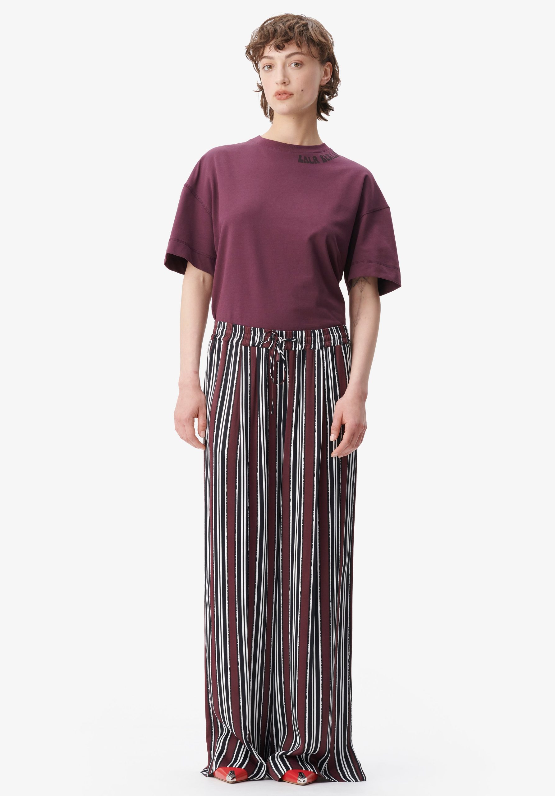 Eigenschaft Lala Berlin Pants Perlo Shibori Stripe Damen Hosen & Röcke – 2