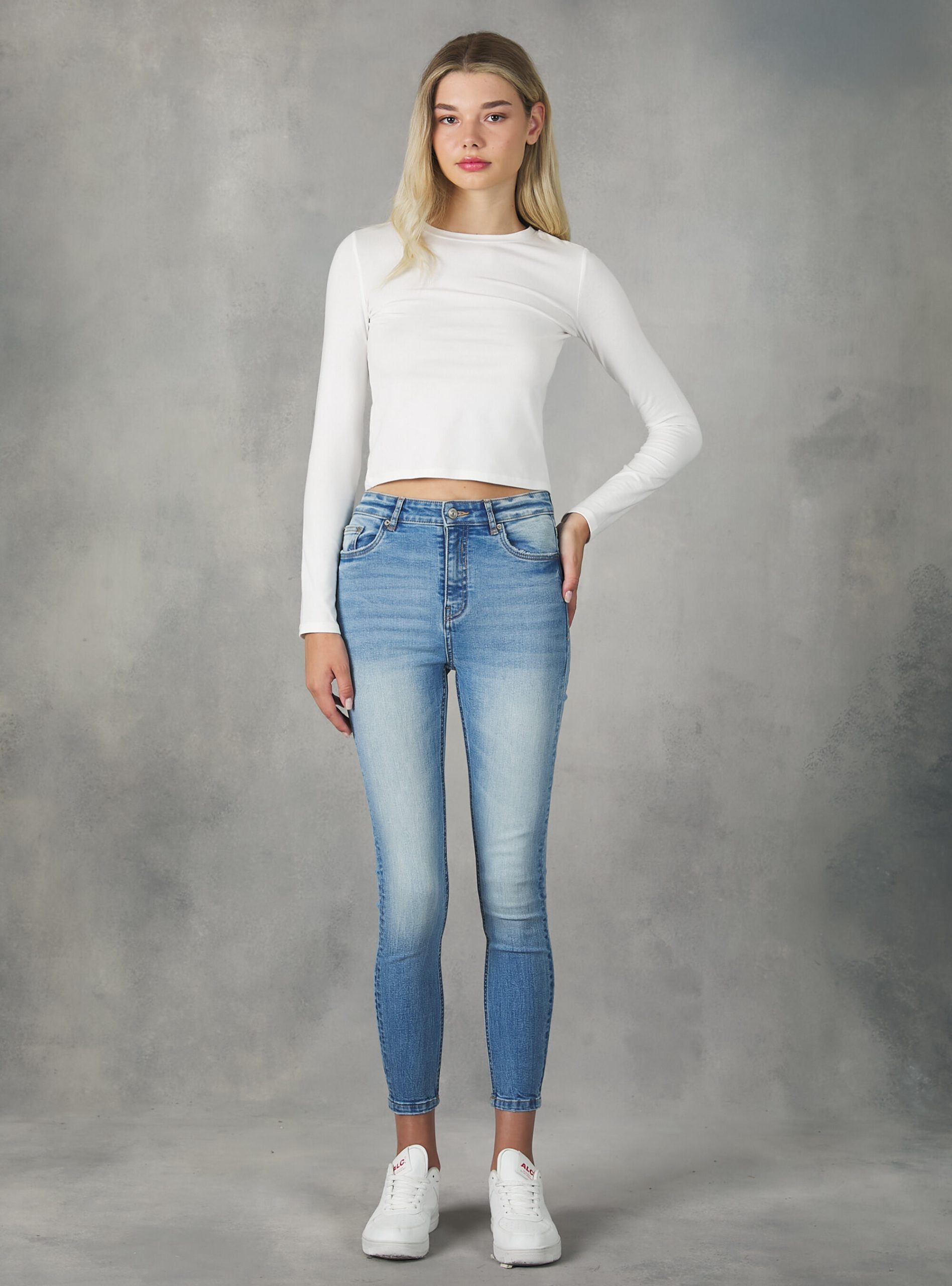 Frauen Alcott D006 Azure High-Waisted Super Skinny Jeans Ware Jeans – 1