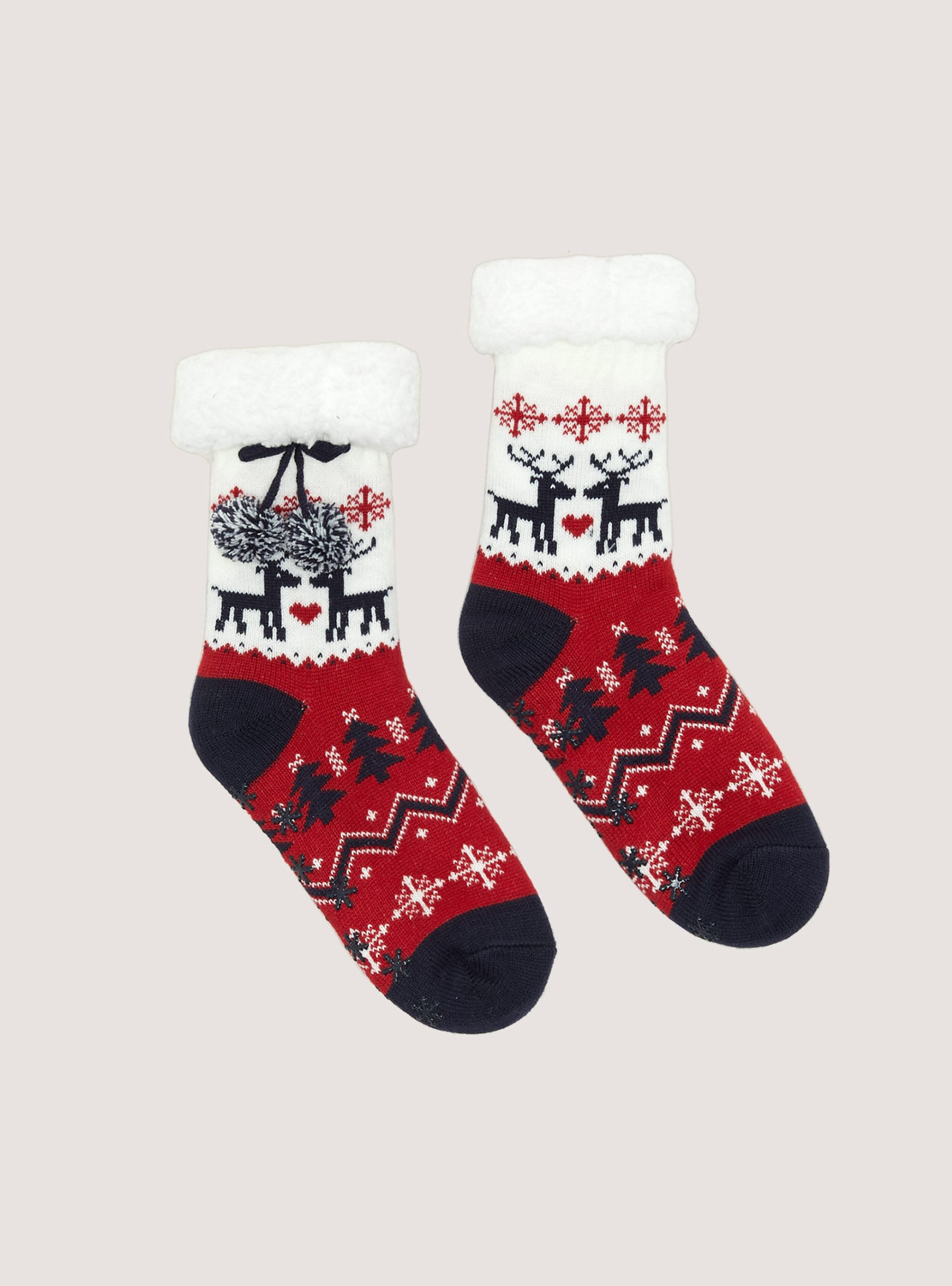 Frauen Calze Antiscivolo Christmas Collection Alcott Neues Produkt Socken Na2 Navy Medium – 1
