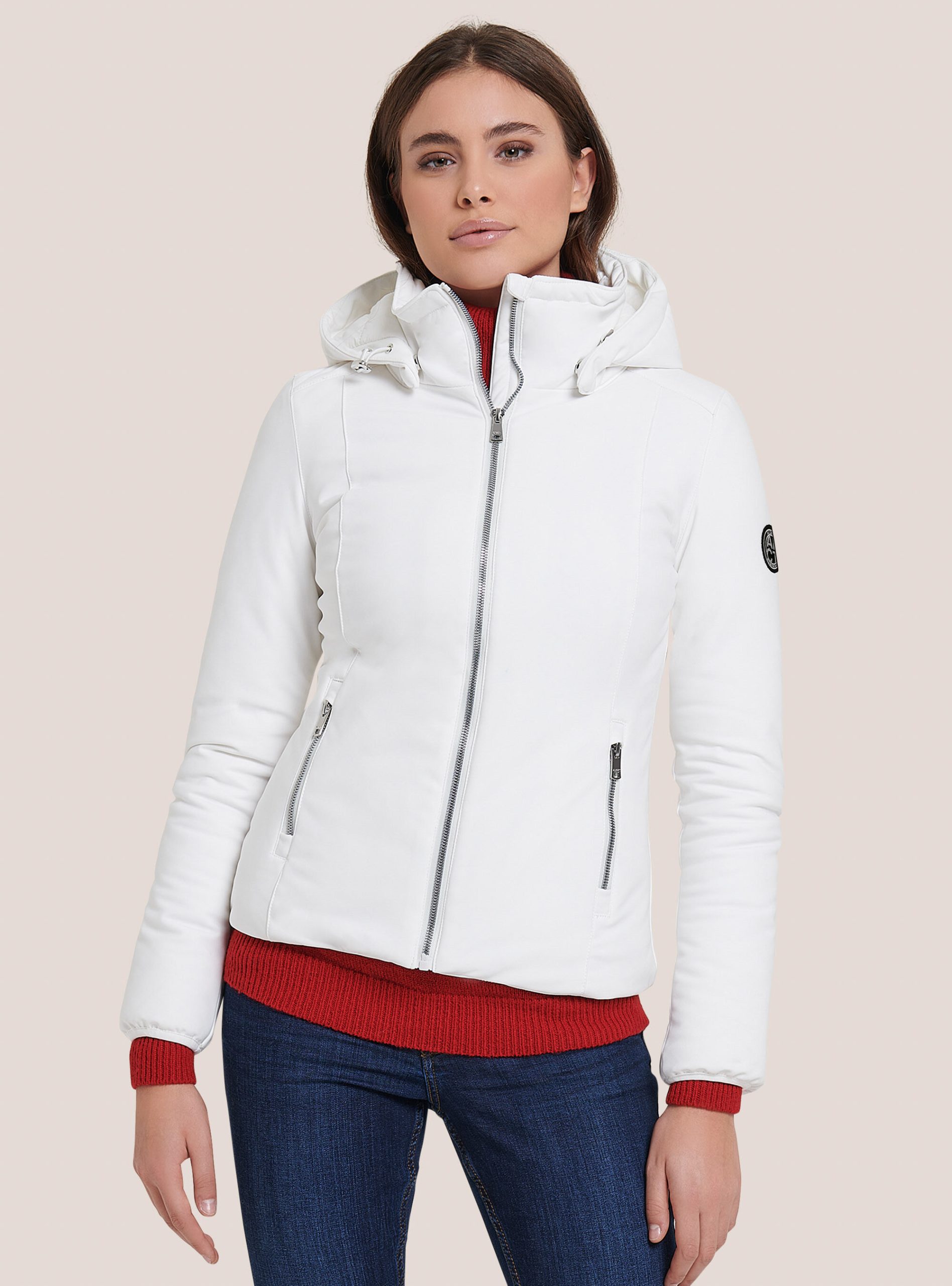 Frauen Fertigung Alcott Mäntel Und Jacken Wh3 White Technical Jacket With Recycled Padding – 1