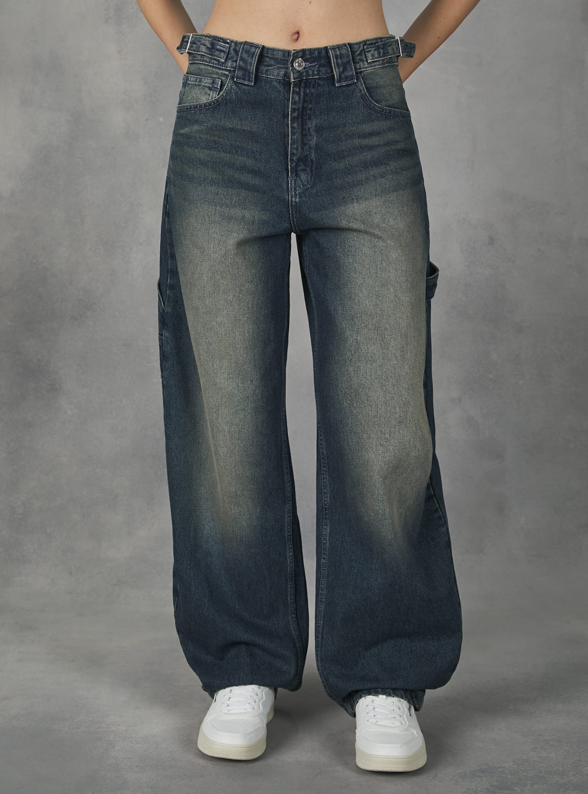 Frauen Haltbarkeit Baggy Fit Carpenter Jeans Alcott D001 Deep Blue Jeans – 2