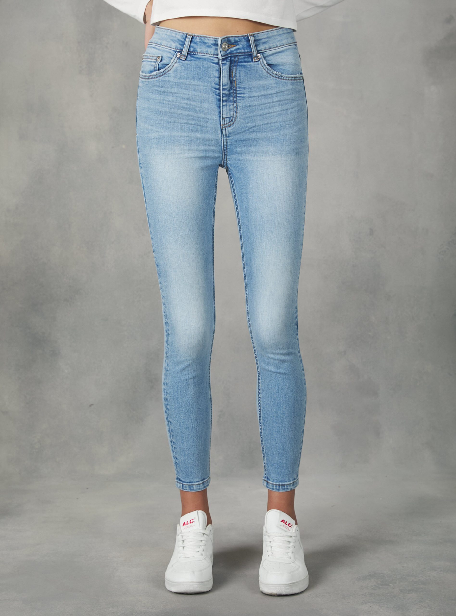 Frauen High-Waisted Super Skinny Jeans Alcott D007 Light Azure Zufrieden Jeans – 2
