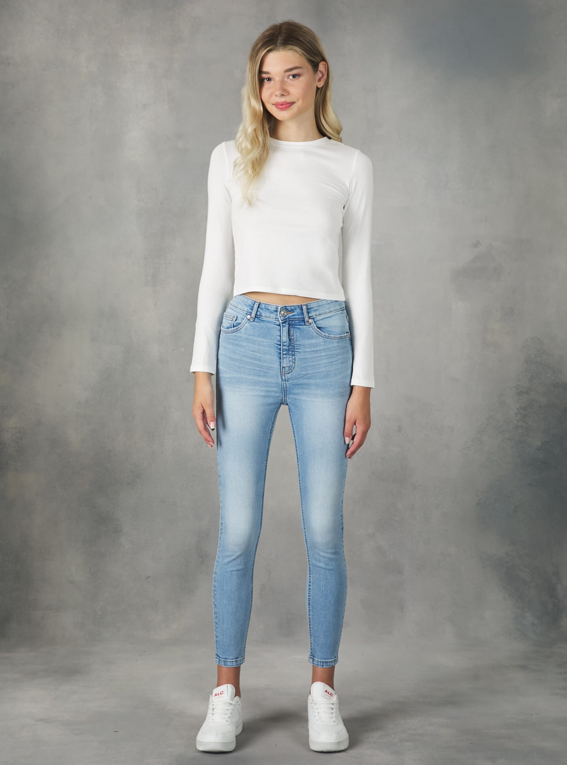 Frauen High-Waisted Super Skinny Jeans Alcott D007 Light Azure Zufrieden Jeans – 1