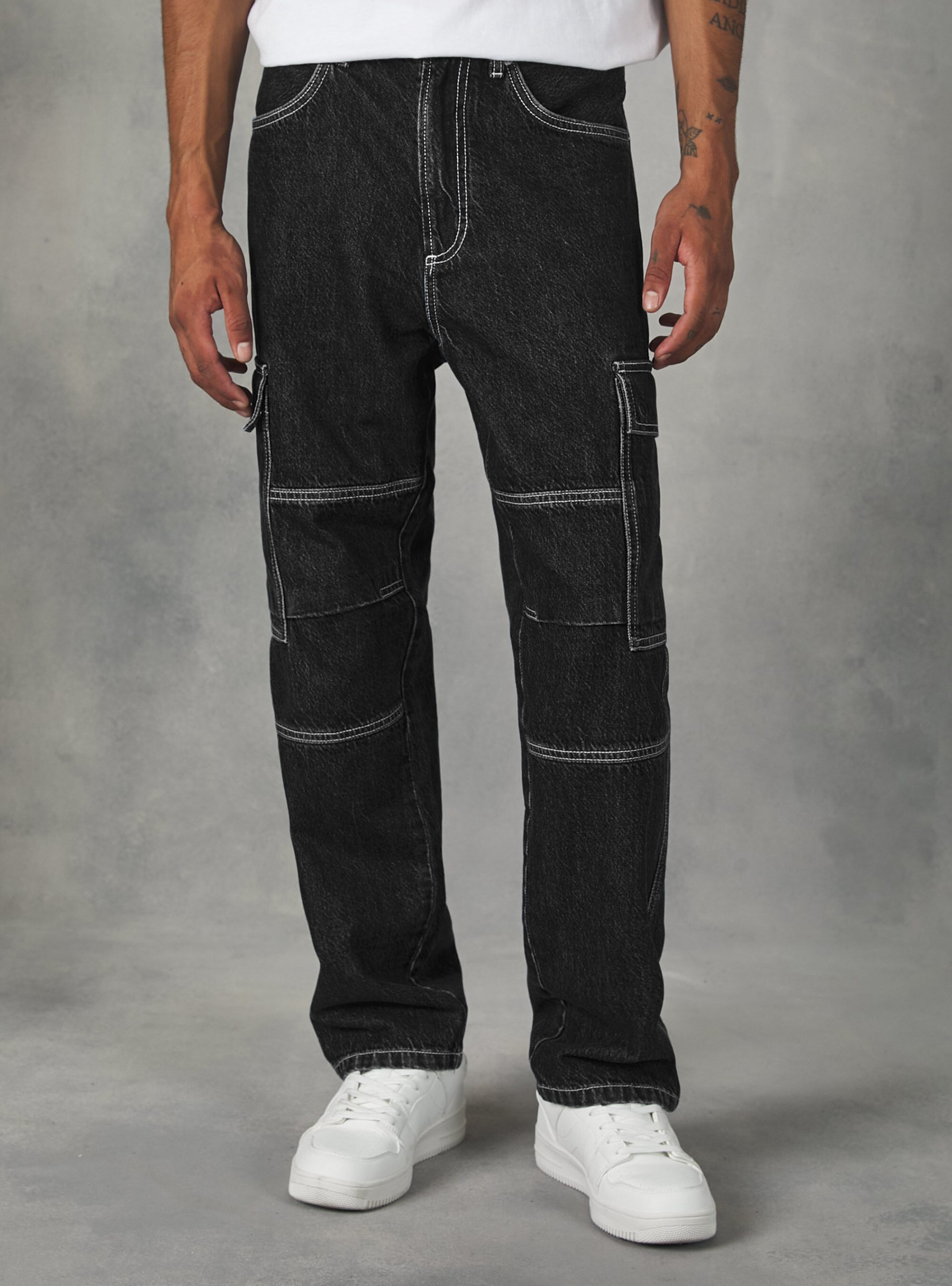 Geschäft Jans Cargo Alcott D000 Black Männer Jeans – 1