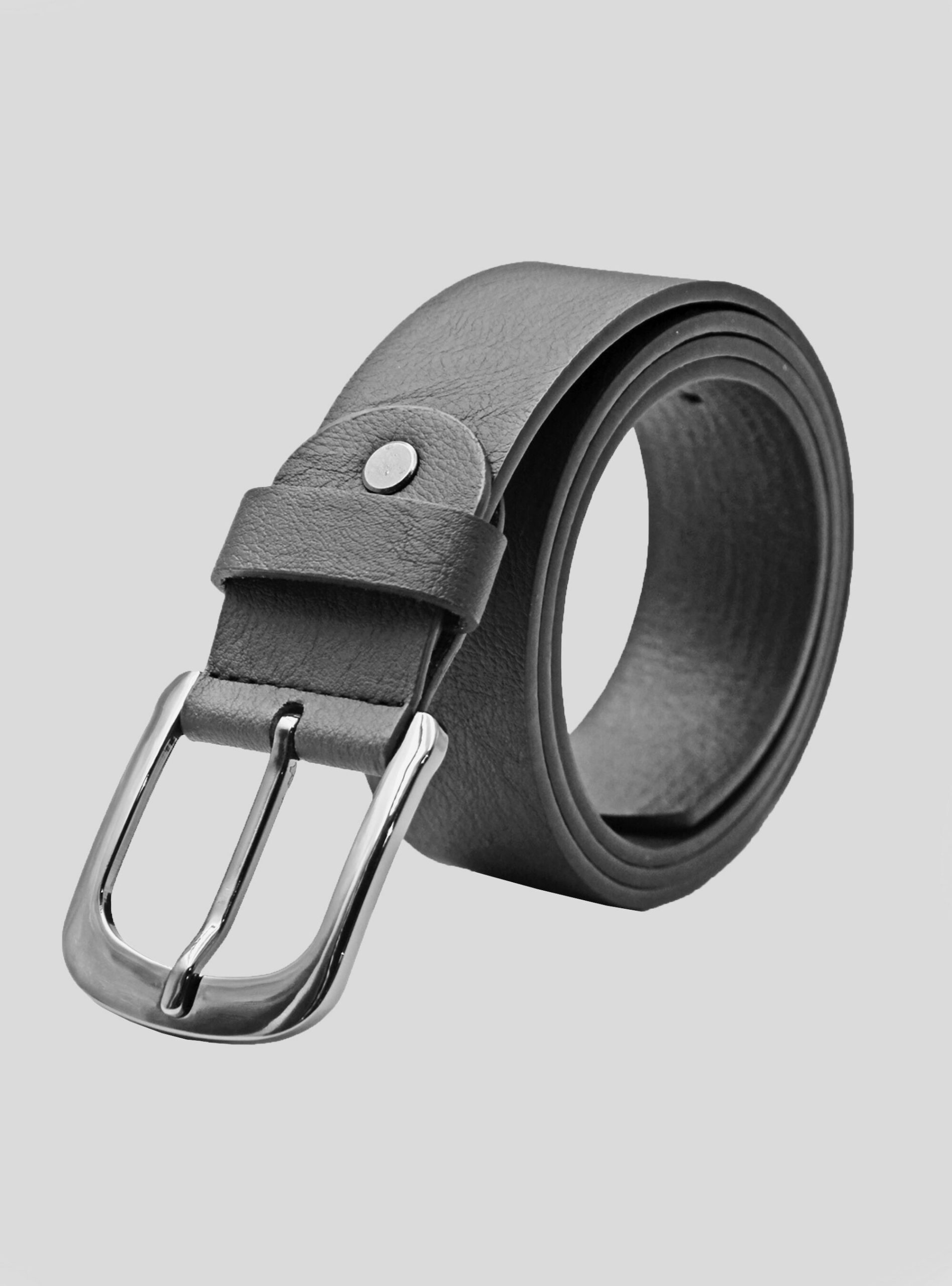 Gürtel Basic Leather-Effect Belt Online Männer Gy1 Grey Dark Alcott – 2