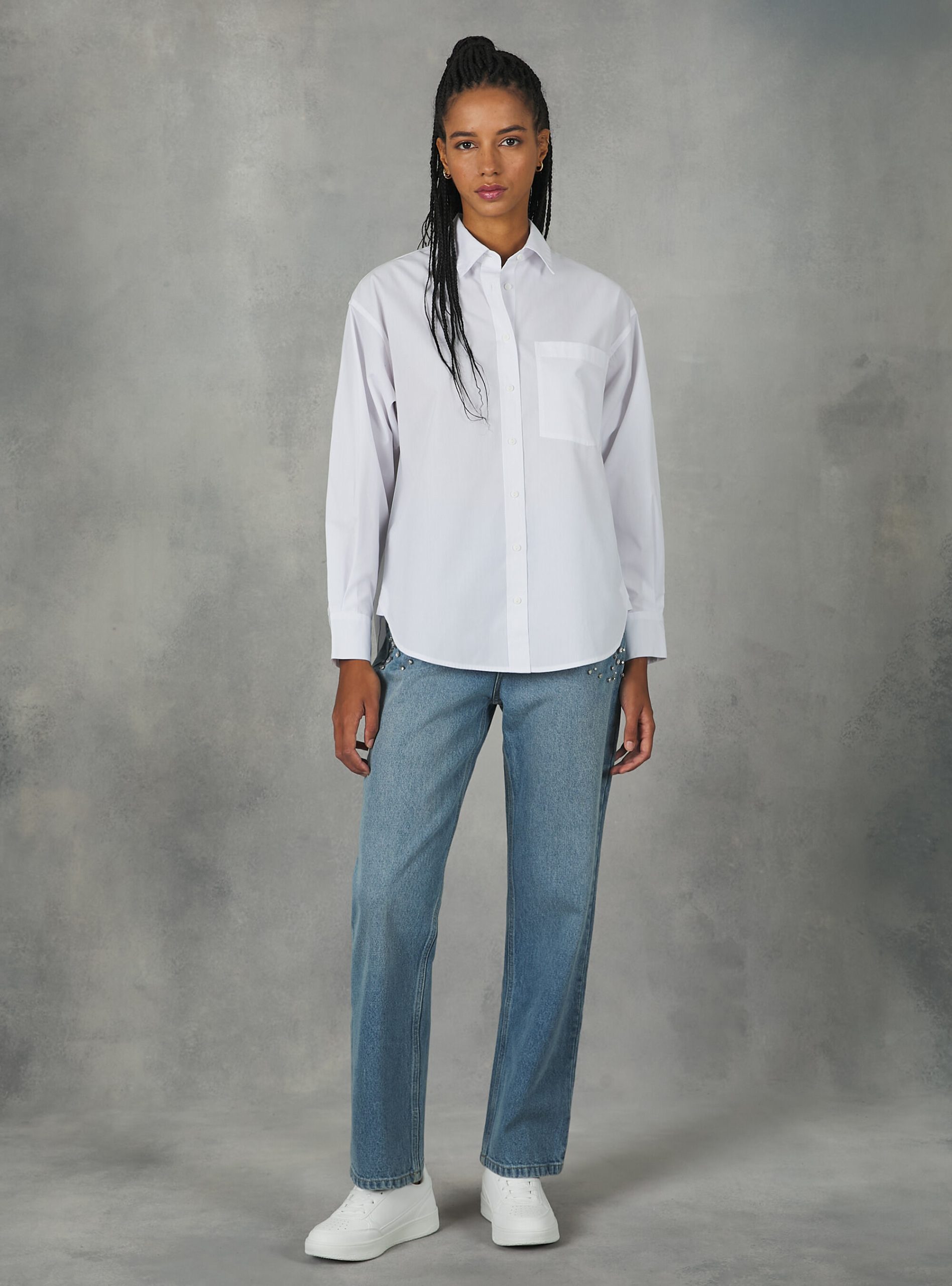 Hemden Oversize Cotton Shirt Frauen Alcott 2024 Wh1 Off White – 1