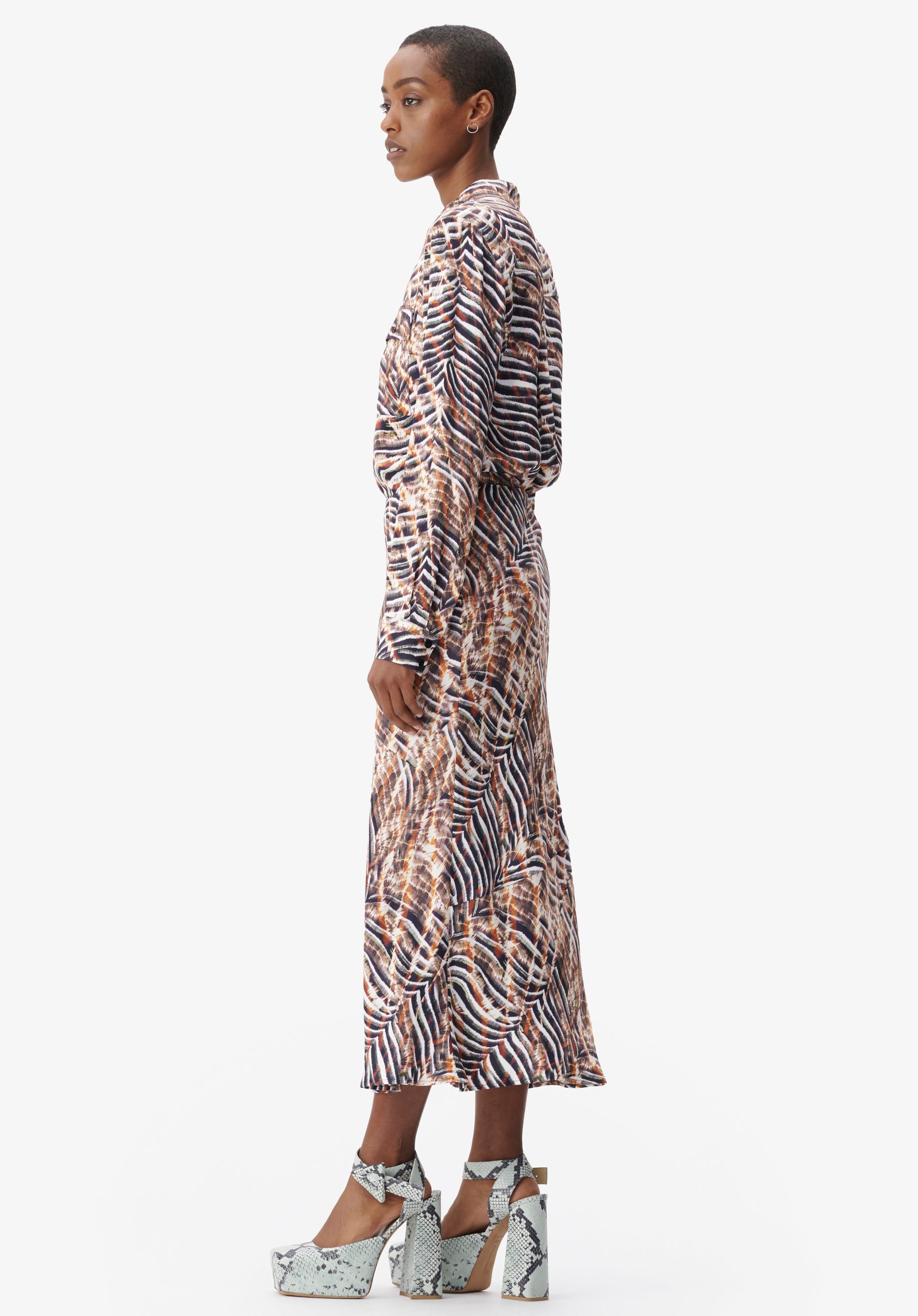 Hosen & Röcke Damen Lala Berlin Skirt Sasa Zebra Shibori Modernität – 2