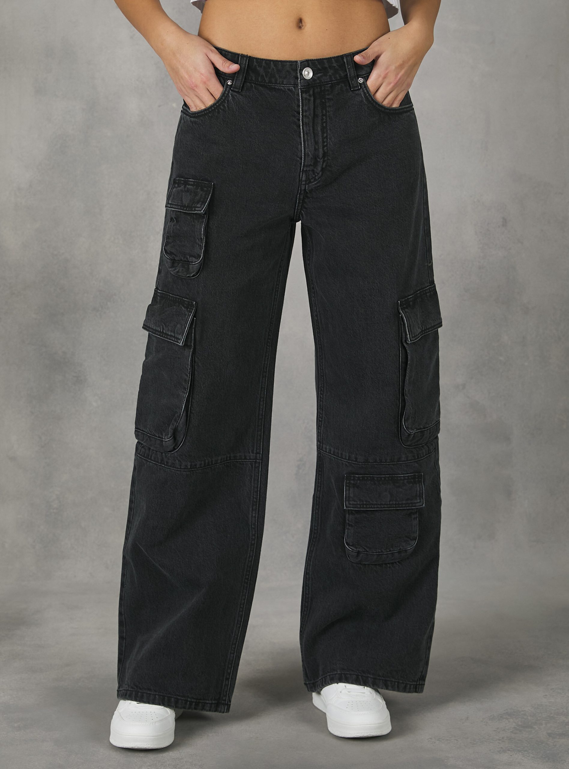 Jeans Ergonomie Multi Cargo Comfort Fit Jeans Alcott D000 Black Frauen – 2
