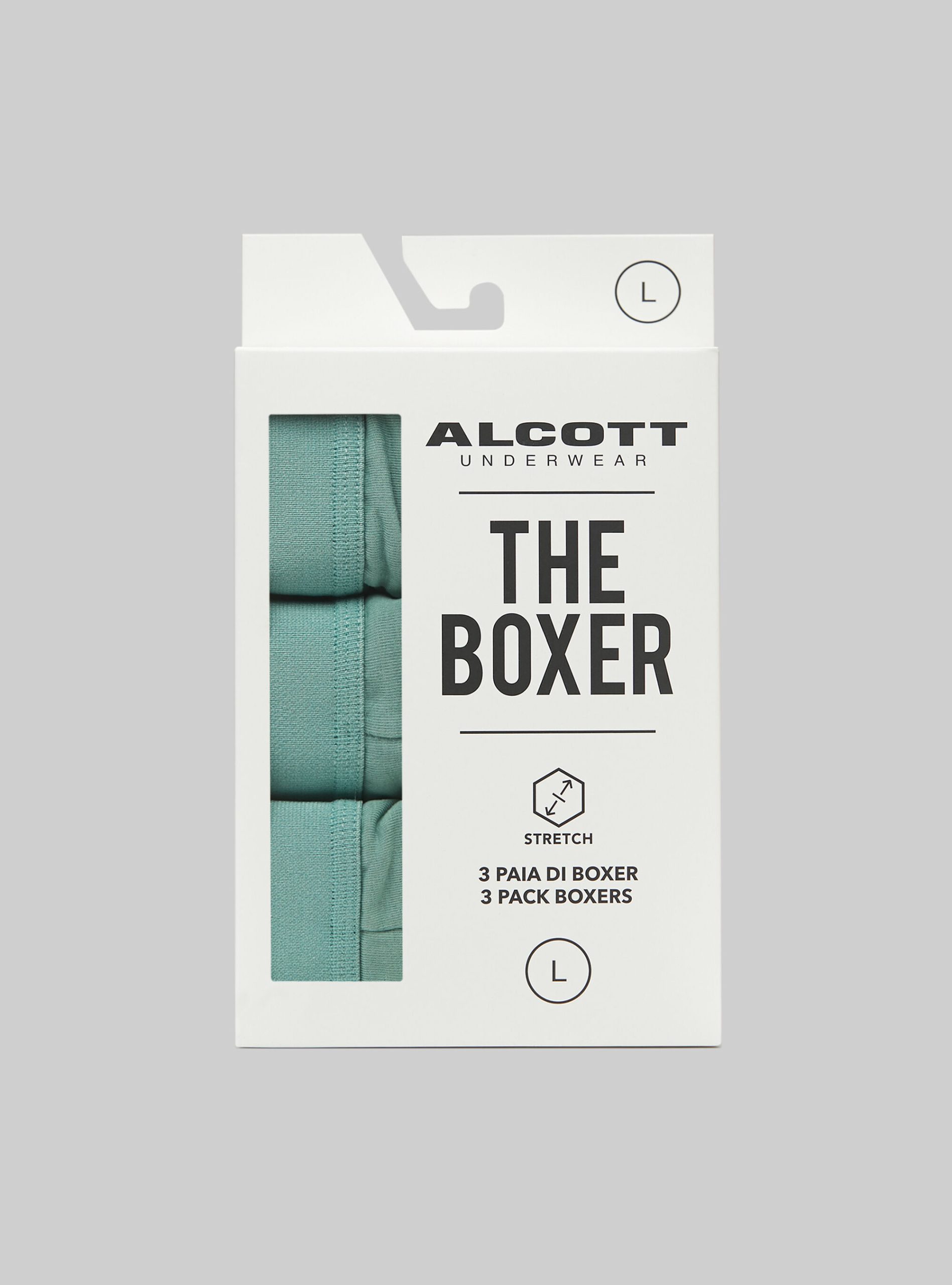 Ky3 Kaky Light Set Of 3 Pairs Of Stretch Cotton Boxer Shorts Unterwäsche Männer Preisstrategie Alcott – 1