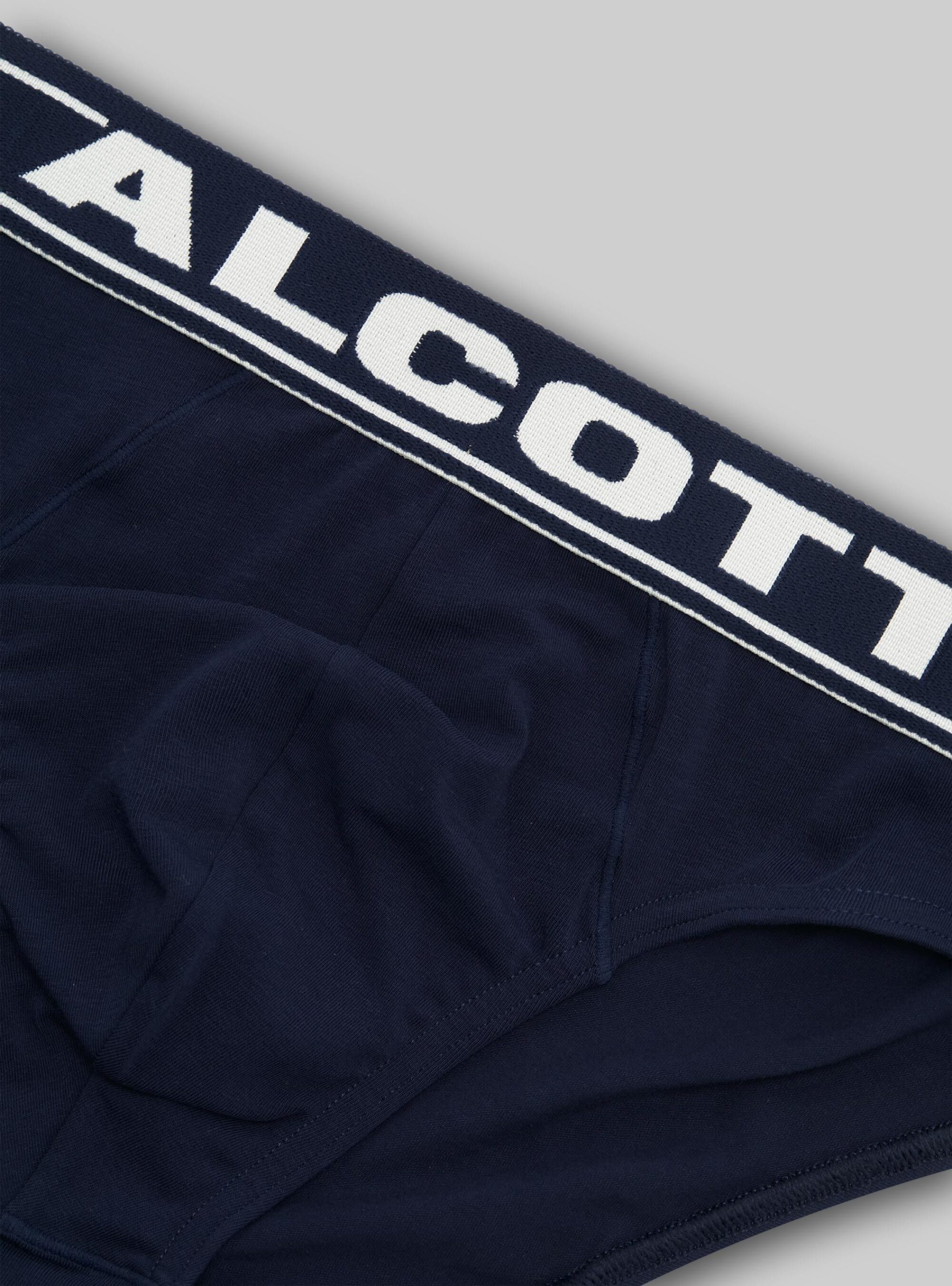 Männer Alcott Markenstrategie Na2 Navy Medium Stretch Cotton Briefs With Logo Unterwäsche – 2