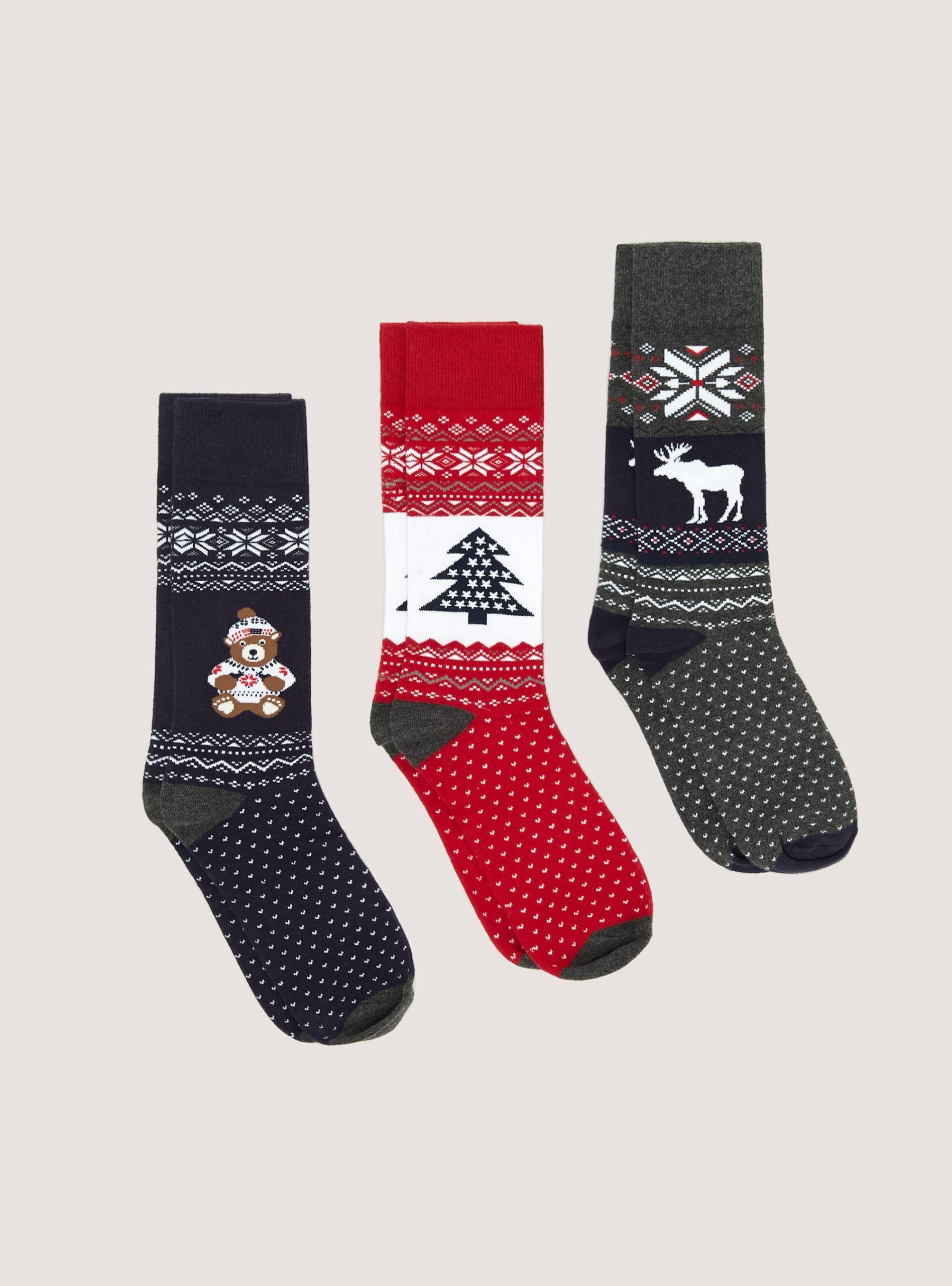 Männer Alcott Socken Xmas Preisangebot Set Of 3 Christmas Socks – 1