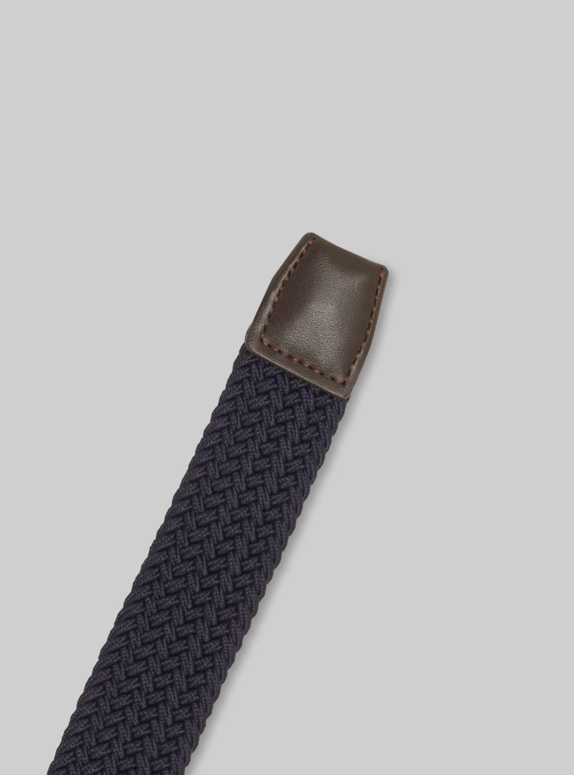 Männer Bestellung Alcott Na1 Navy Dark Braided Belt With Rectangular Buckle Gürtel – 2
