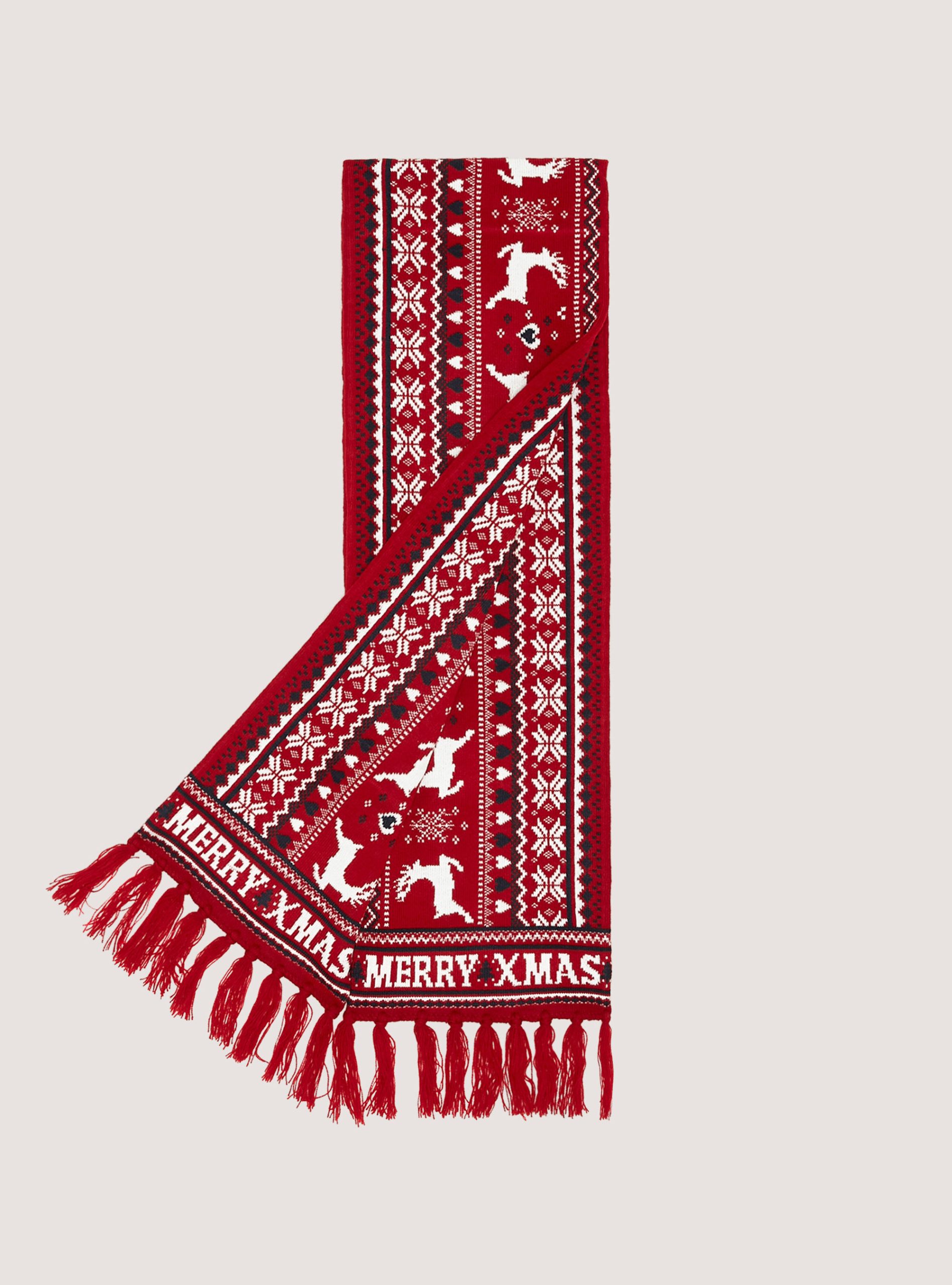 Männer Sciarpa Disegno „Renne “ Alcott Rd2 Red Medium Schals Popularität – 1